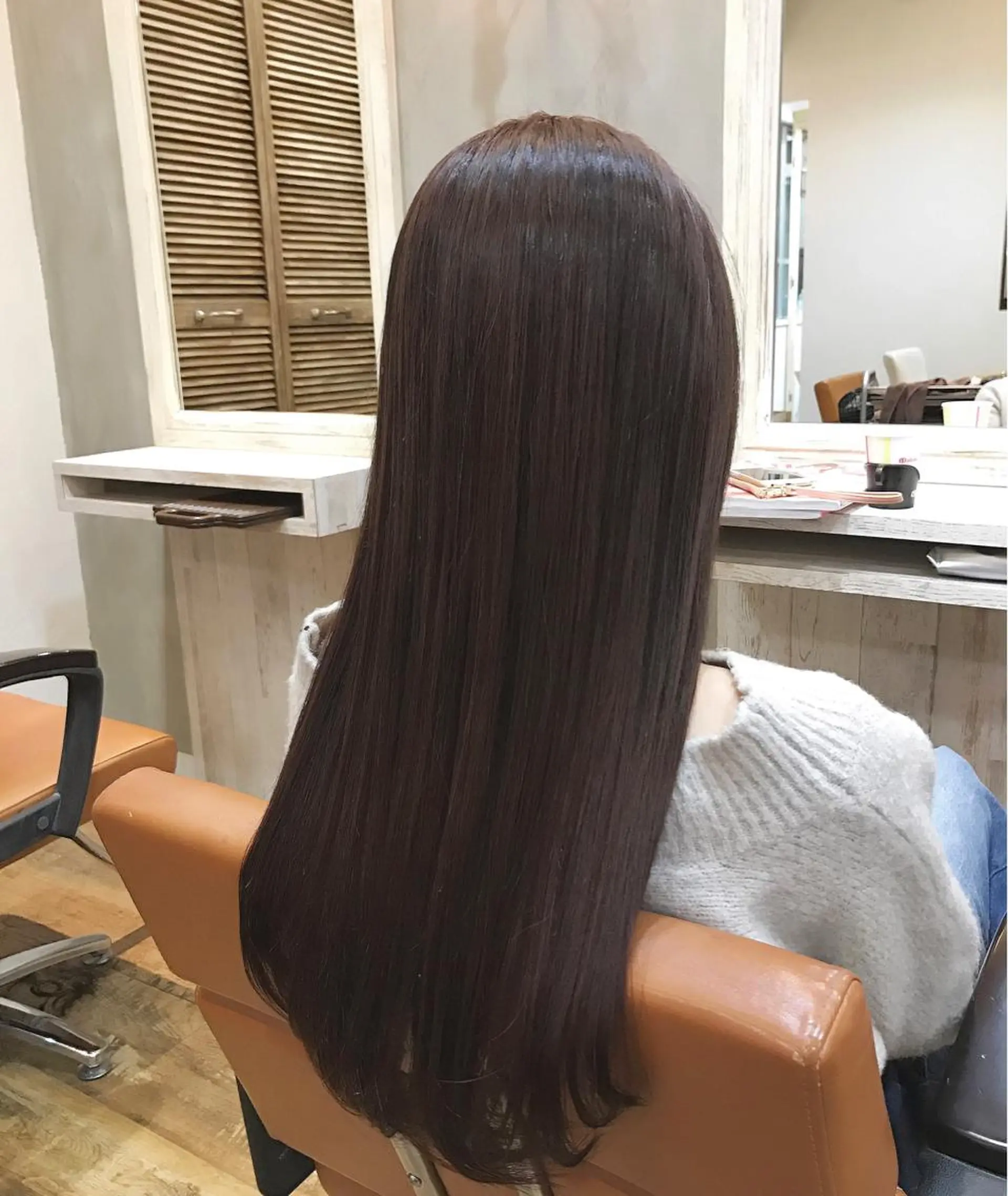 ロング カラー ブラウンカラー ナチュラルブラウン she2.shinjuku所属・顧客様専用予約 新規予約不可のヘアスタイル