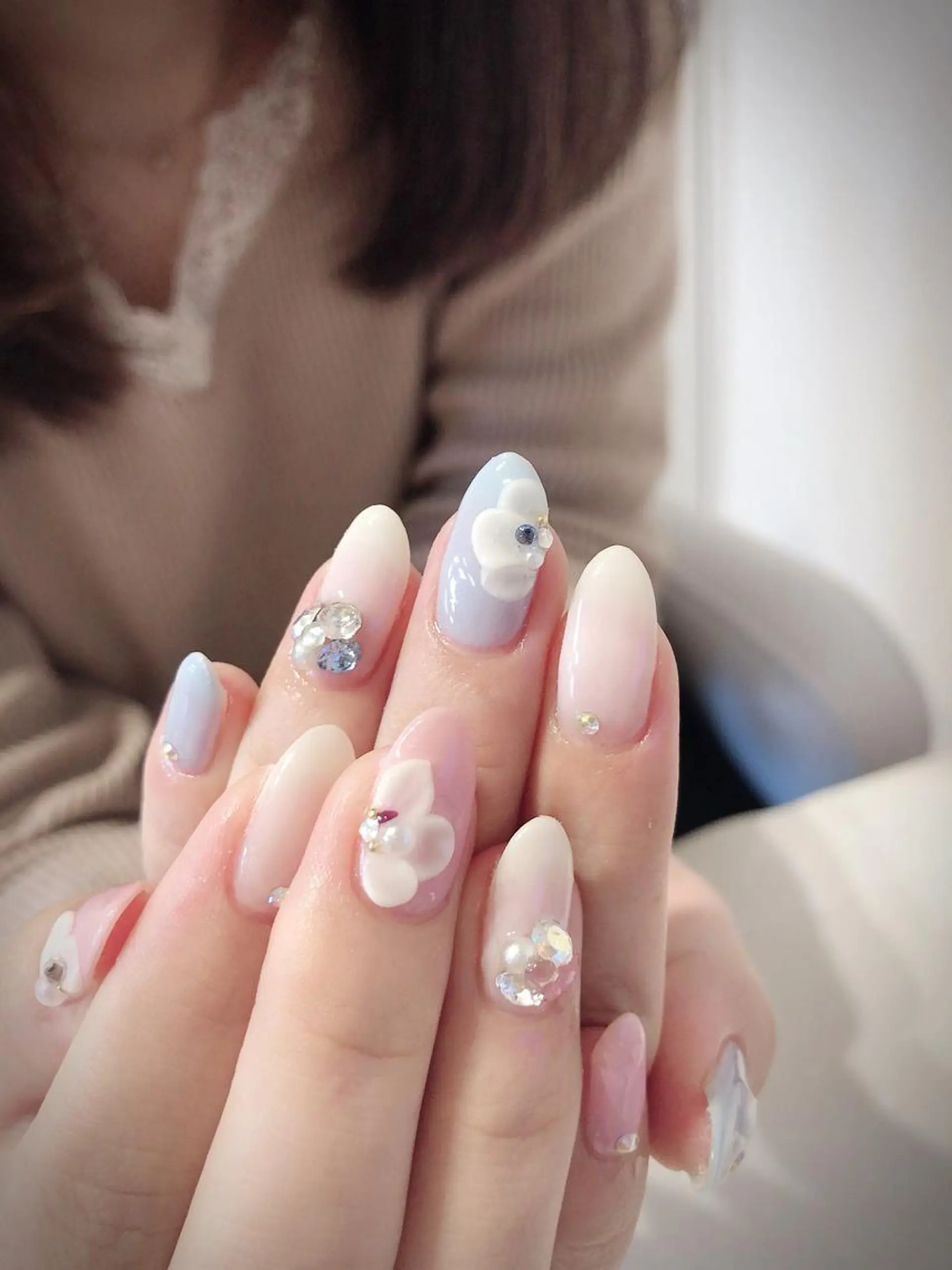 ネイル フラワーネイル パステルネイル ハンドネイル * haruのネイルデザイン