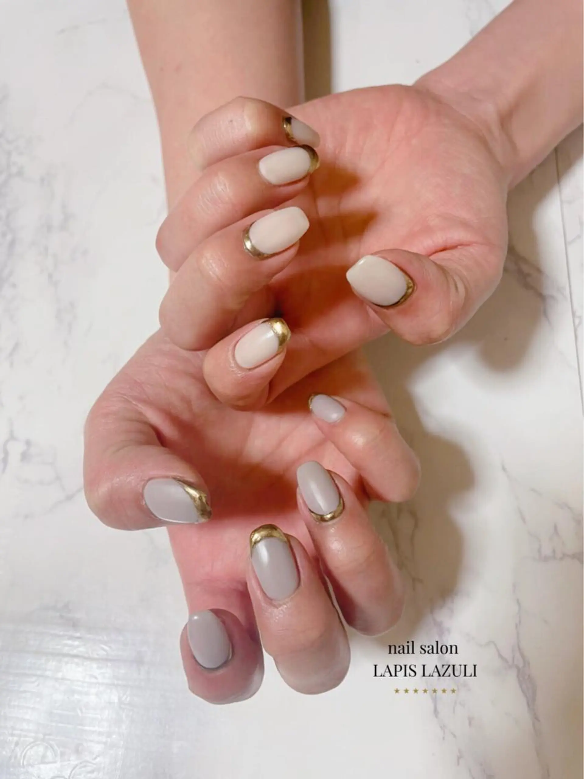 ネイル ジェルネイル マットネイル ミラーネイル ニュアンスネイル オフィスネイル ハンドネイル nail salon ラピスラズリのネイルデザイン