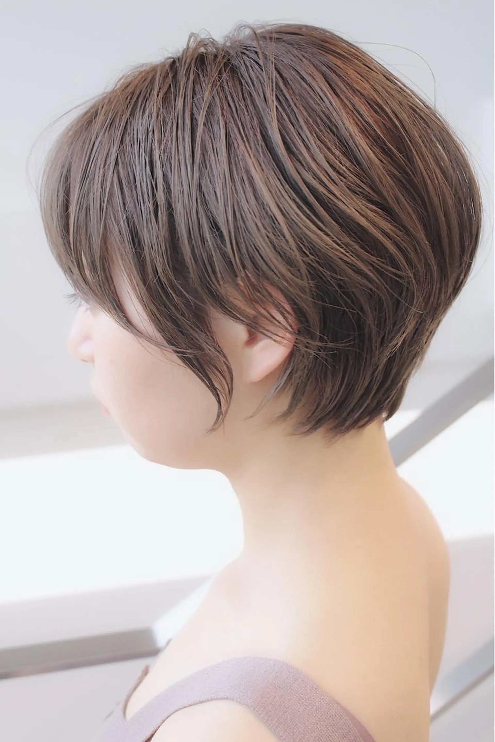 ショート ショートボブ ボブ ショートヘア カット ヘアカラー リンネ 甲東園のヘアスタイル