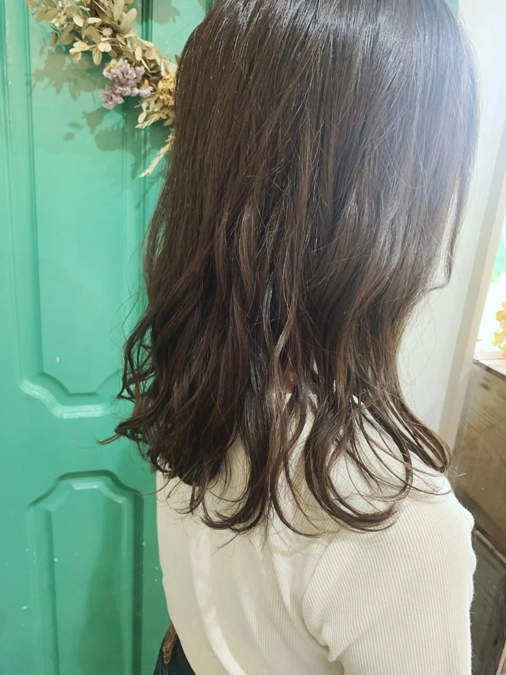 ミディアム ミディアムパーマ カット パーマ 佐藤 美咲のヘアスタイル