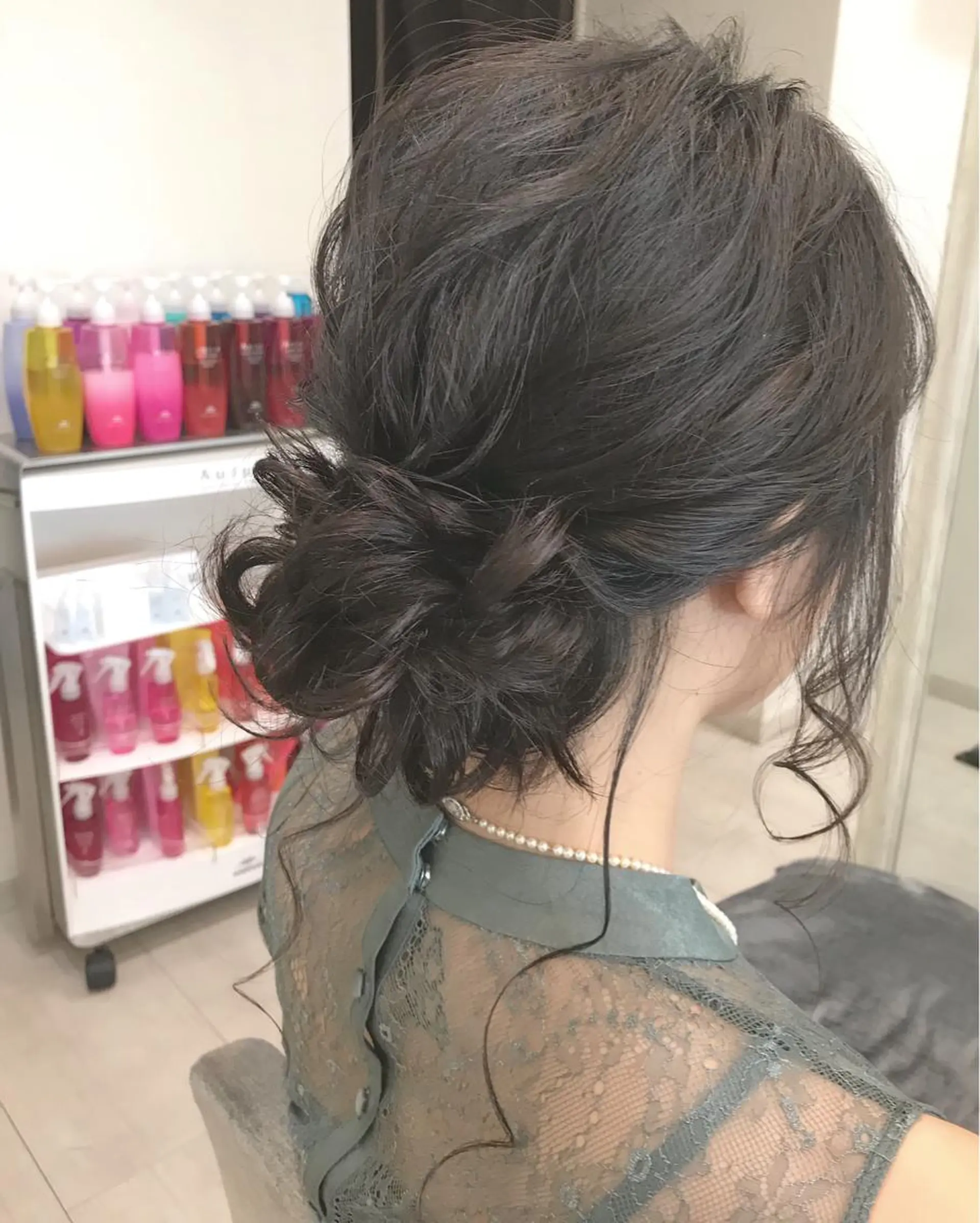 ロング ヘアアレンジ 結婚式・ブライダル ALVAREZ BARBER SHOP所属・takebuchi harukaのヘアスタイル