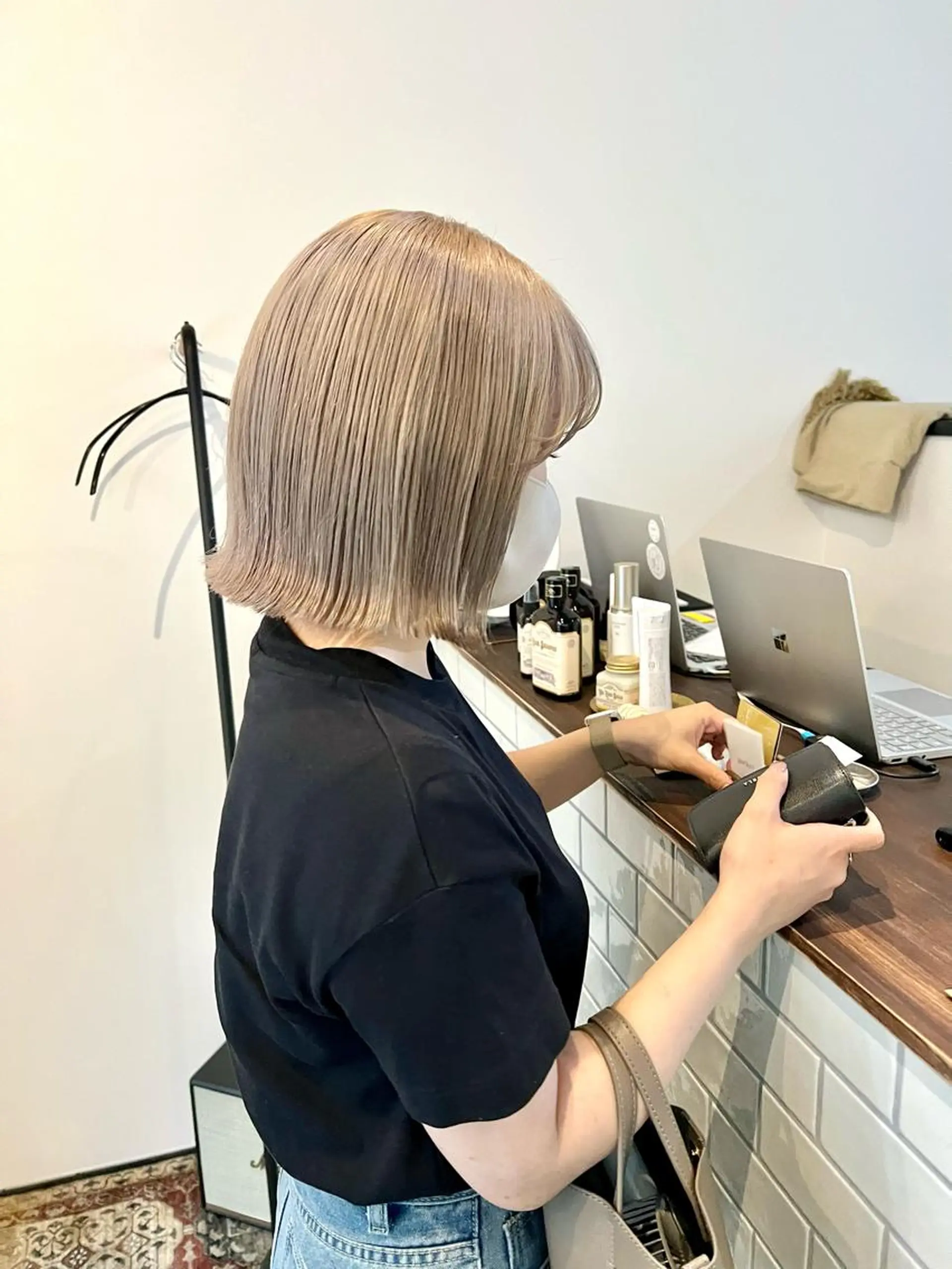 ミディアム カラー 切りっぱなしボブ ボブ 外ハネヘア mizuki ニュアンスパーマのその他イメージ
