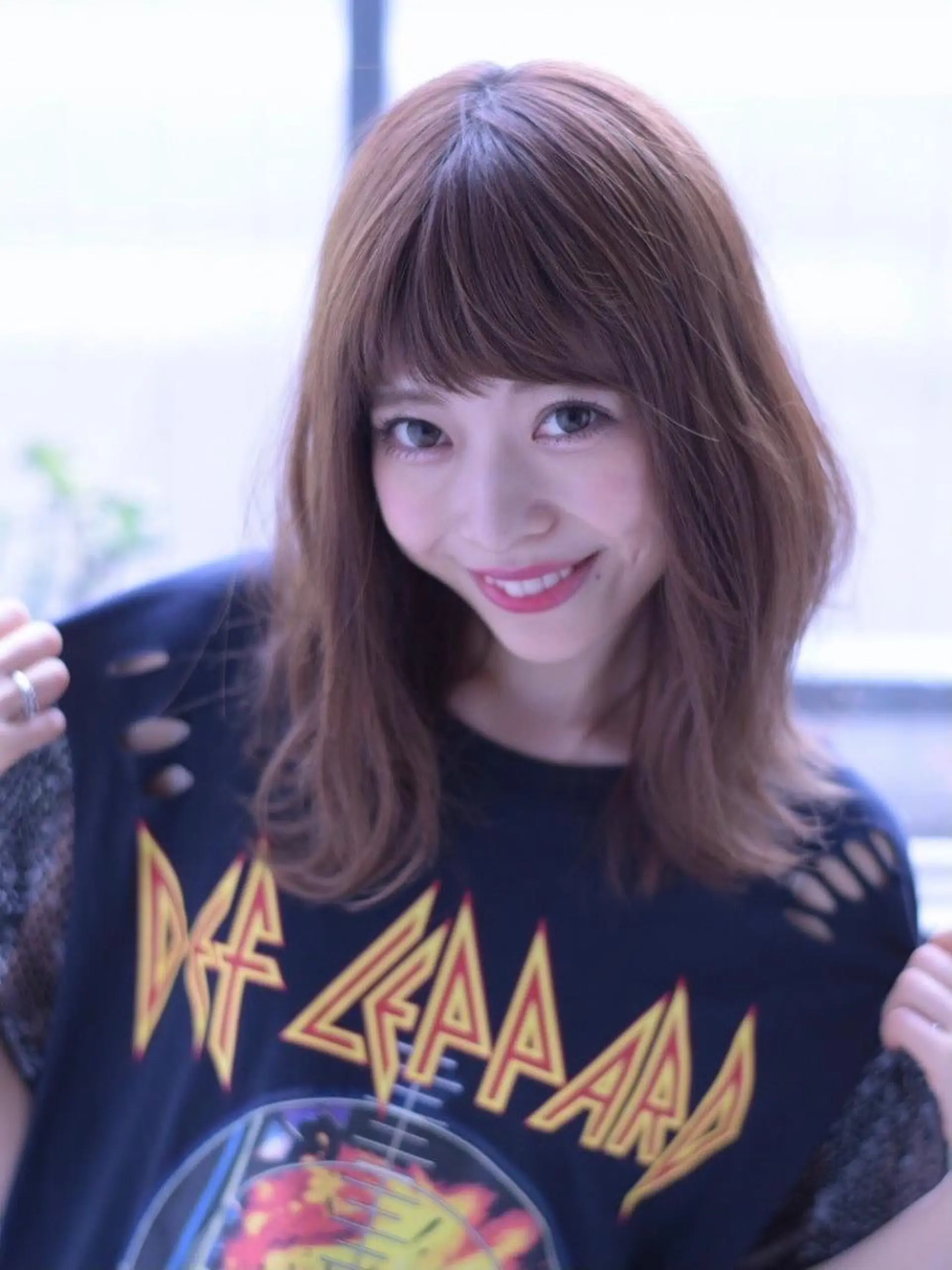 セミロング カラー パーマ 公式 Ease by amble luxeのヘアスタイル