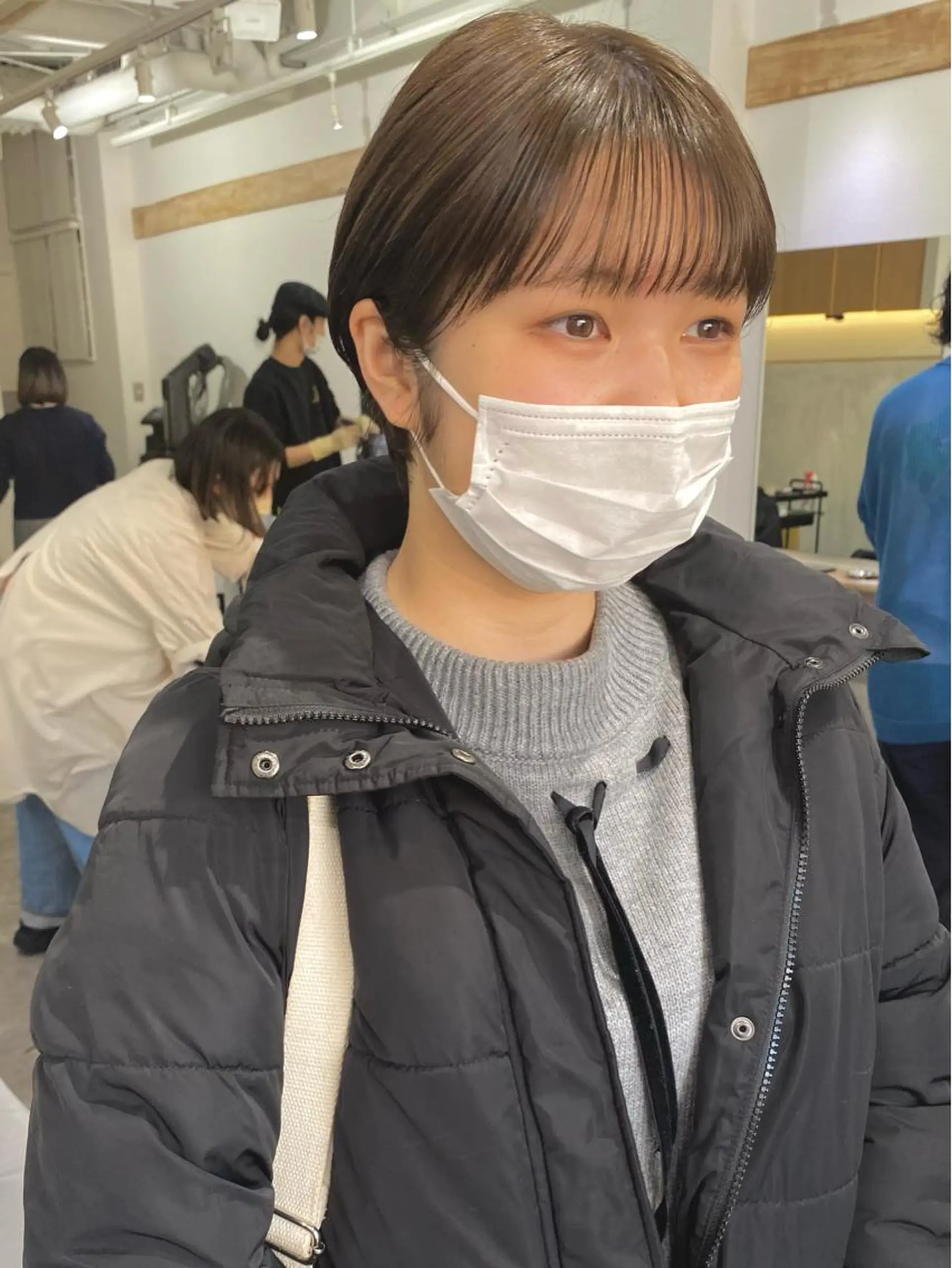 ショート ショートヘア カット 森貴裕/ベージュ/ パーマ/オリーブのヘアスタイル