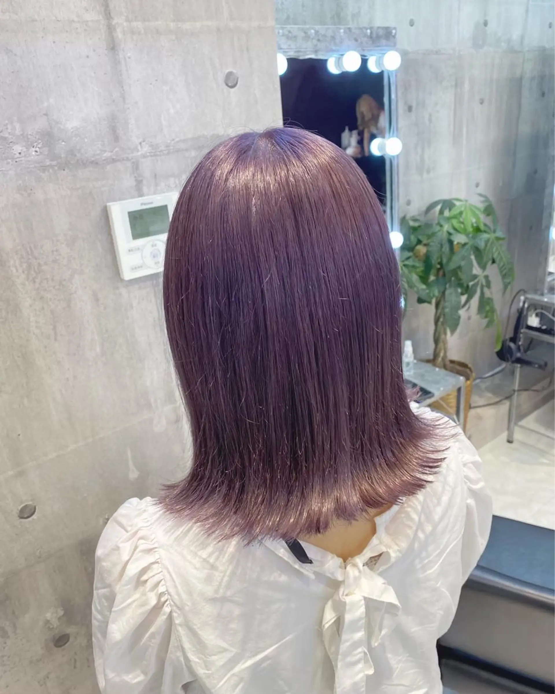 セミロング カラー アッシュ アッシュグレー アッシュグレージュ バレイヤージュ ミストバング カット メンズバレイヤージュ ⚡️RYUTA⚡️のヘアスタイル