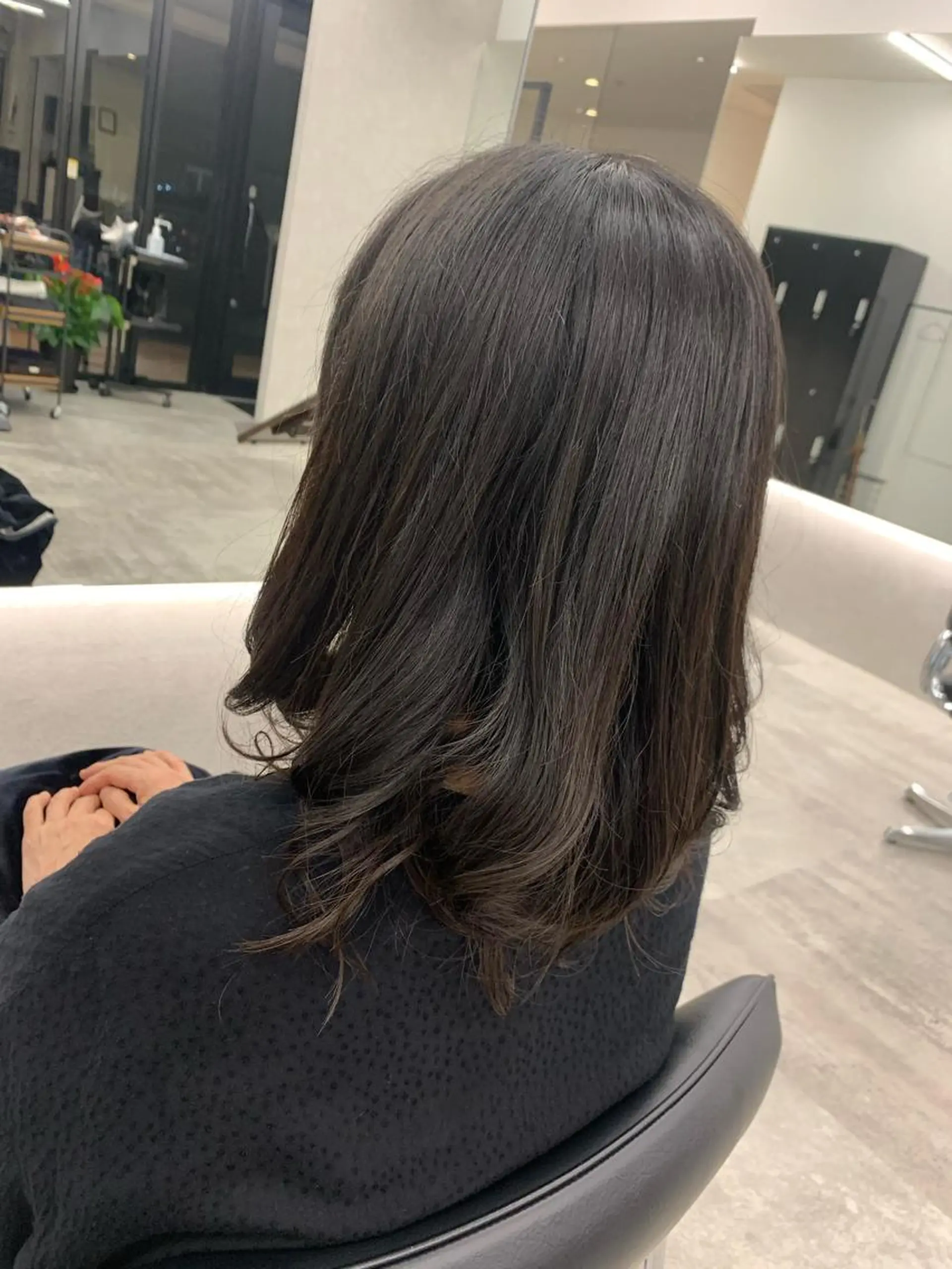 セミロング パーマ セミロングパーマ カット パーマ トリートメント KANGOL SALON　富山 セントラル所属・清水 理恵子のヘアスタイル