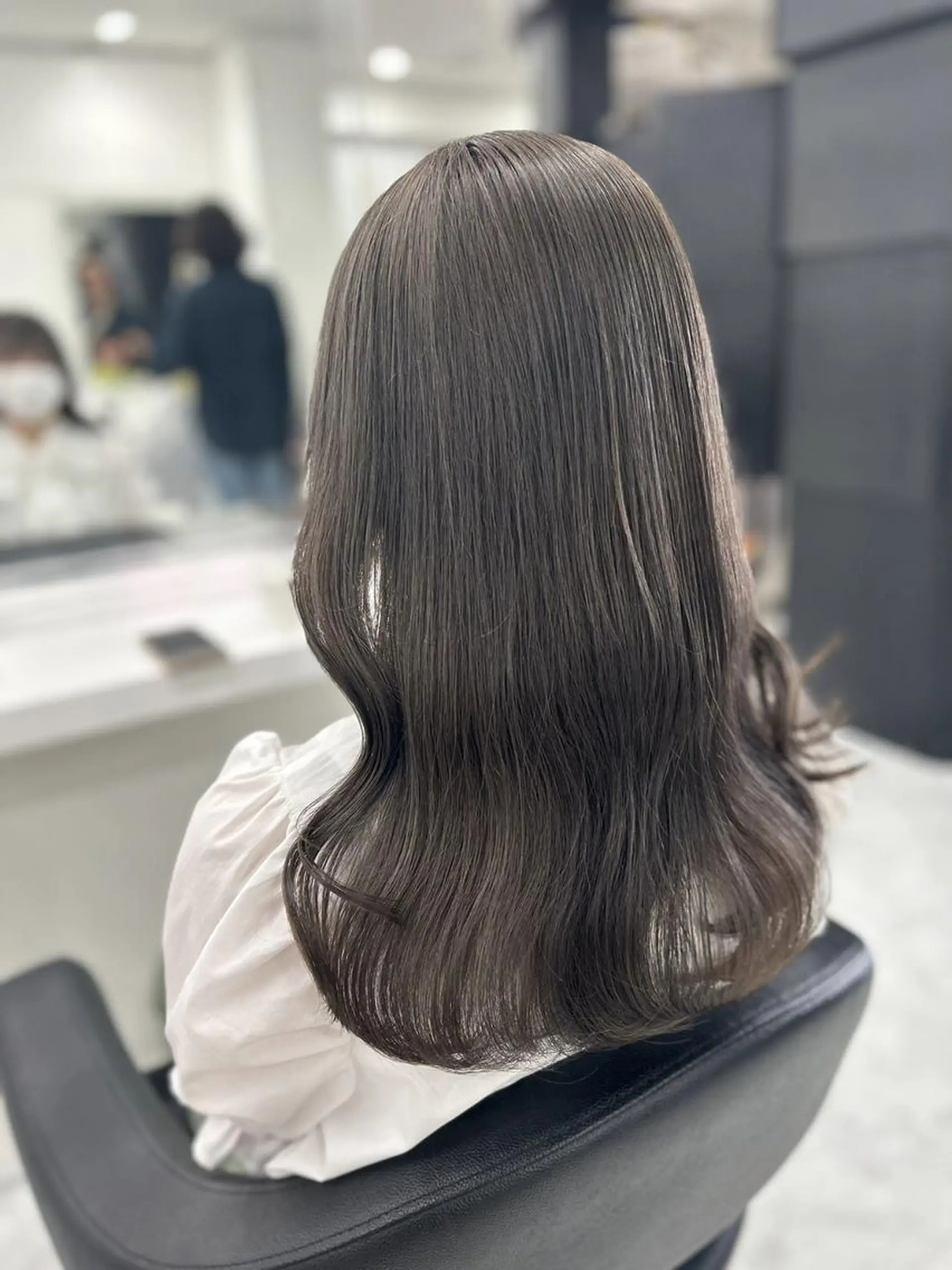 カラー ロング 大人っぽ上品🤍韓国 レイヤー🤍ふうがのヘアスタイル