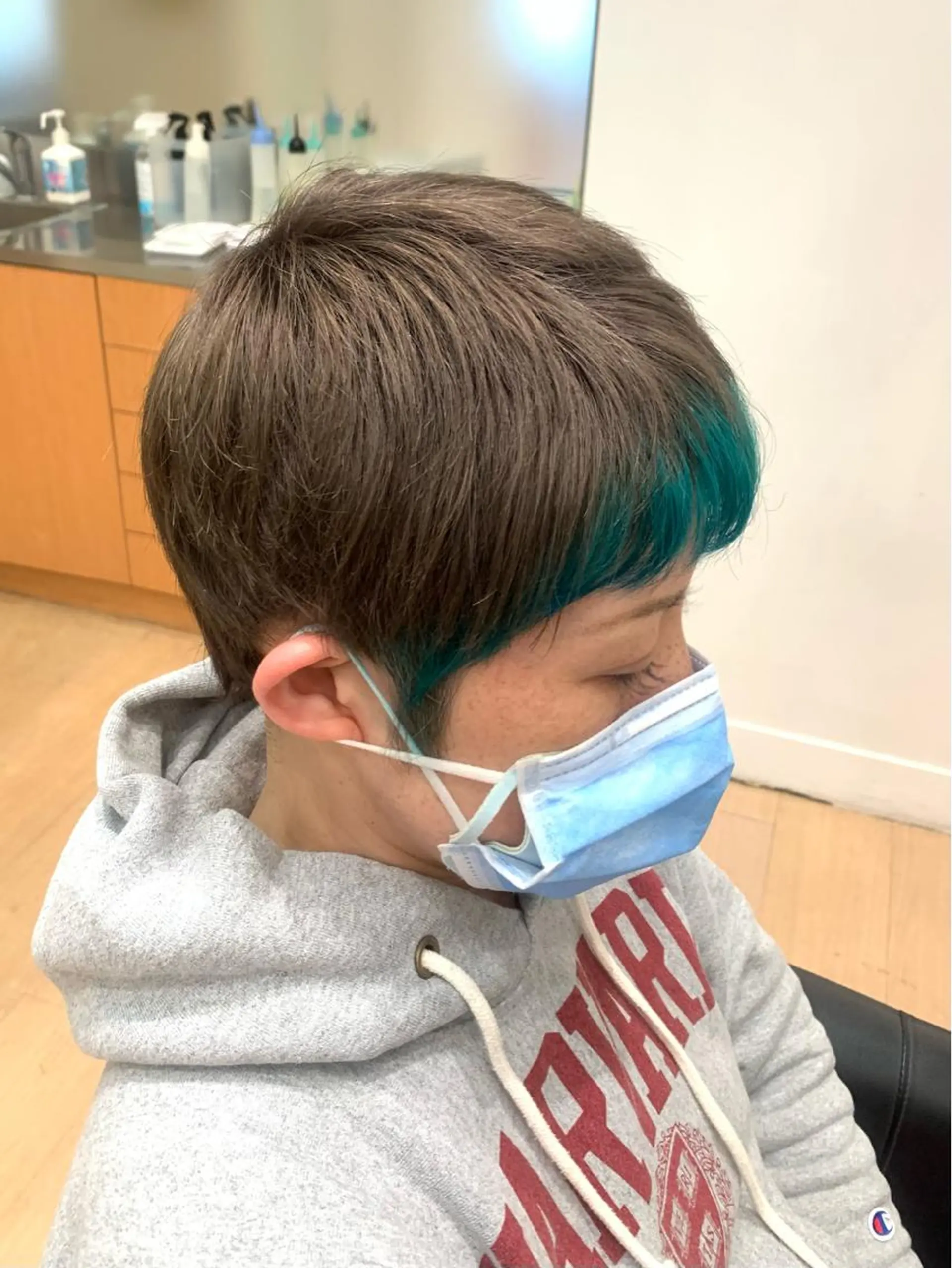 ショート カラー ミストバング フェイスフレーミング Hair Atelier P's 【ピース】所属・Kaori / P’s 渋谷のヘアスタイル