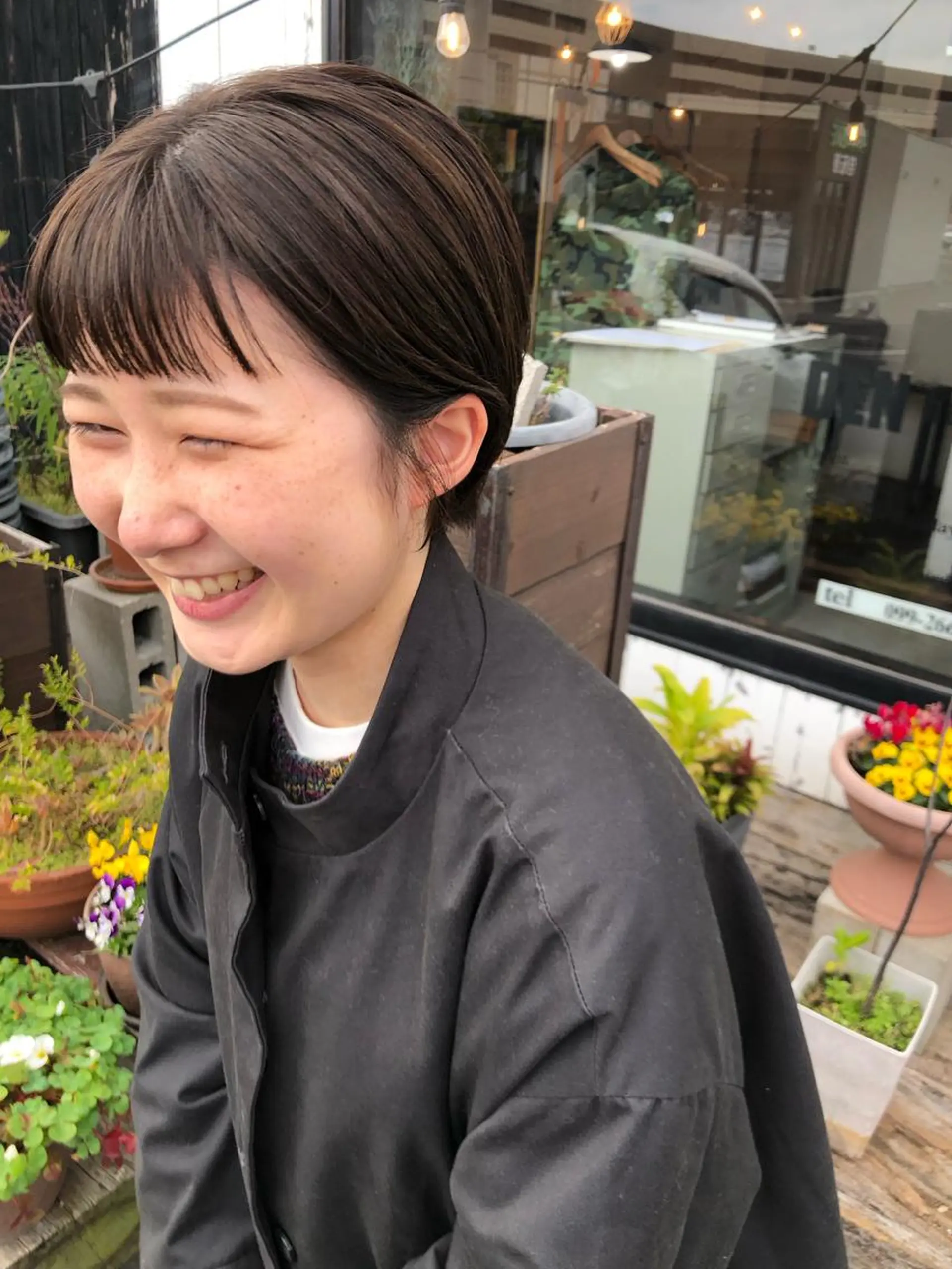 ショート カラー デザインカット🎨 ボブ🫟おざきのヘアスタイル