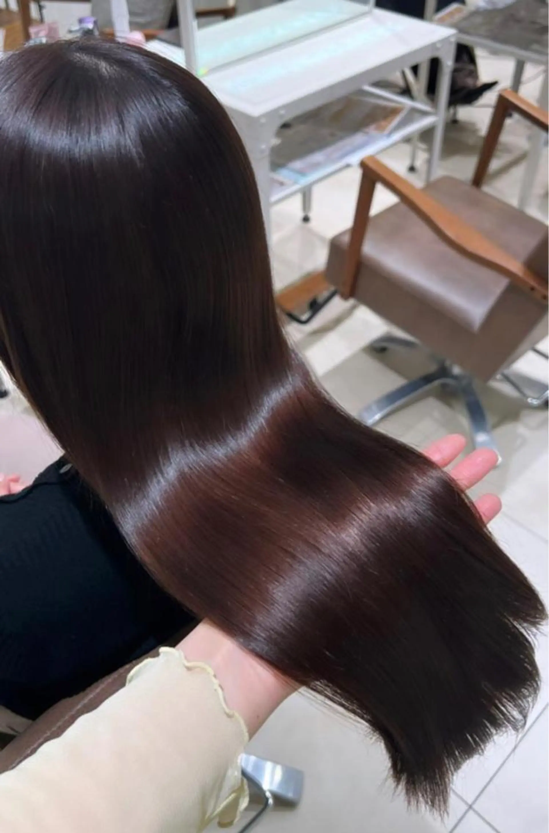 セミロング トリートメント ヘッドスパ 艶カラー🌟髪質改善 髙畑爽のヘアスタイル