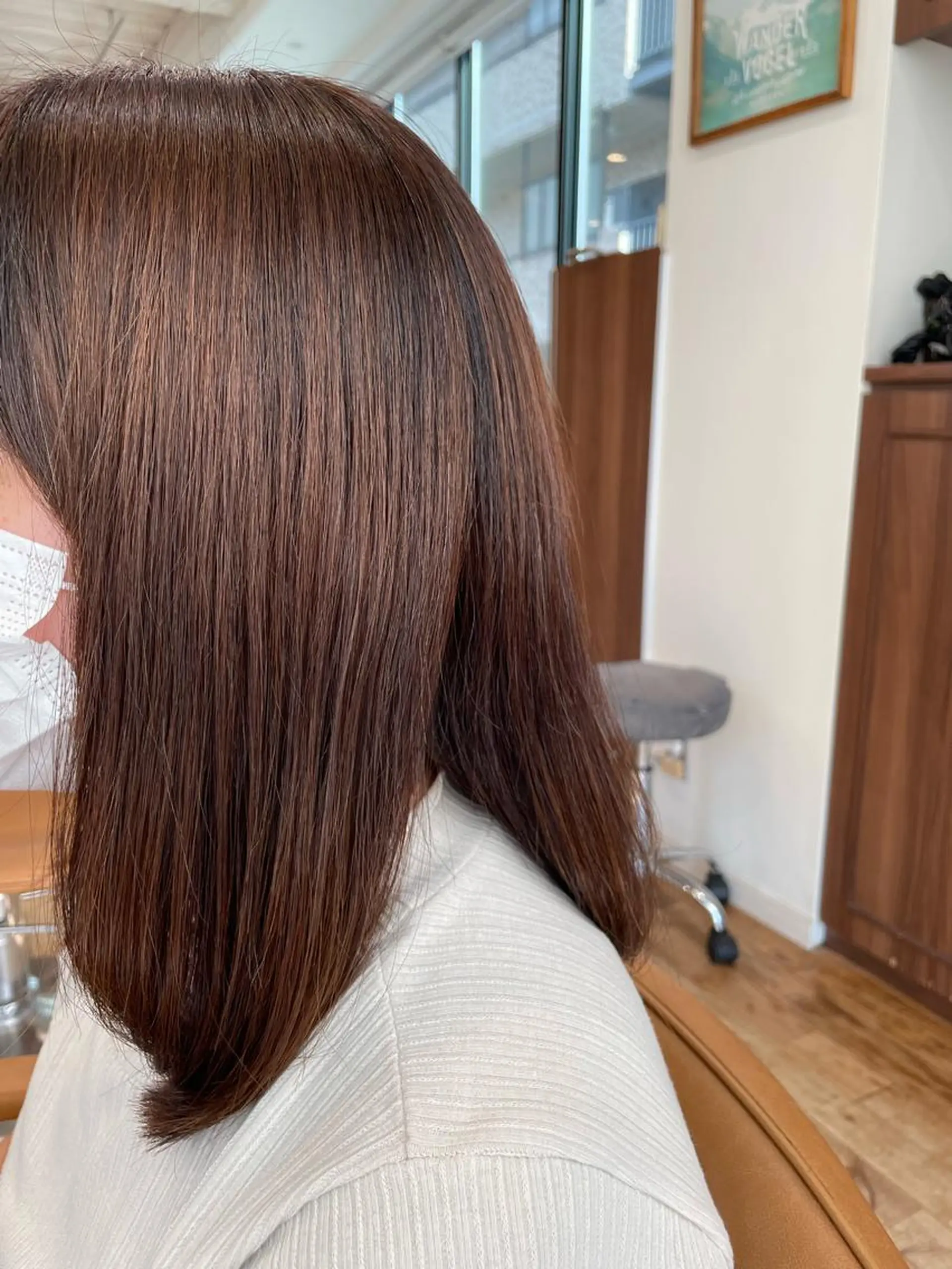 ミディアム カット 縮毛矯正 山本　恵 (やまもと  けい)のヘアスタイル