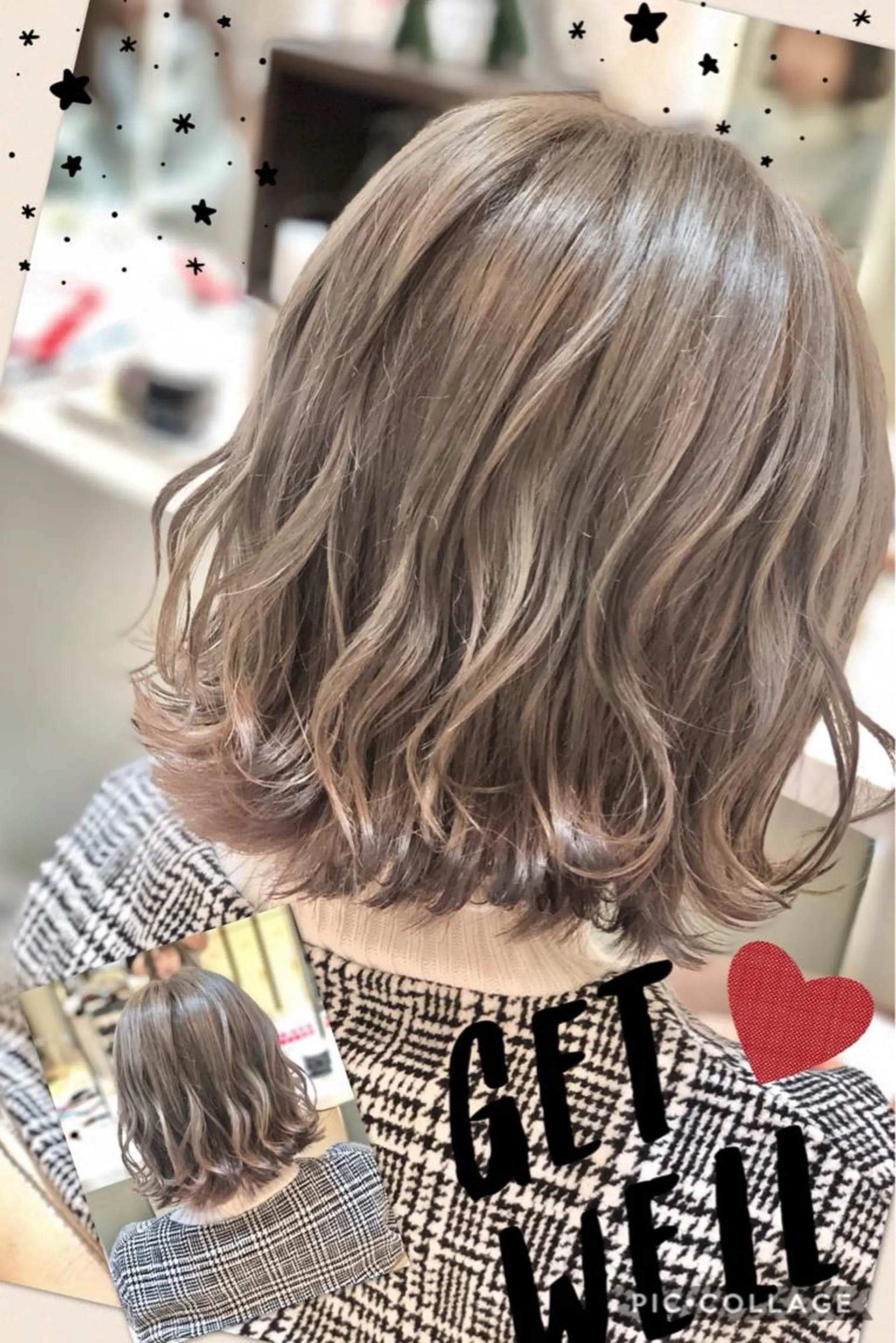 ショート カラー ヘアアレンジ アッシュ ベージュカラー ブリーチ ケアブリーチ イルミナカラー 永島 桜のヘアスタイル