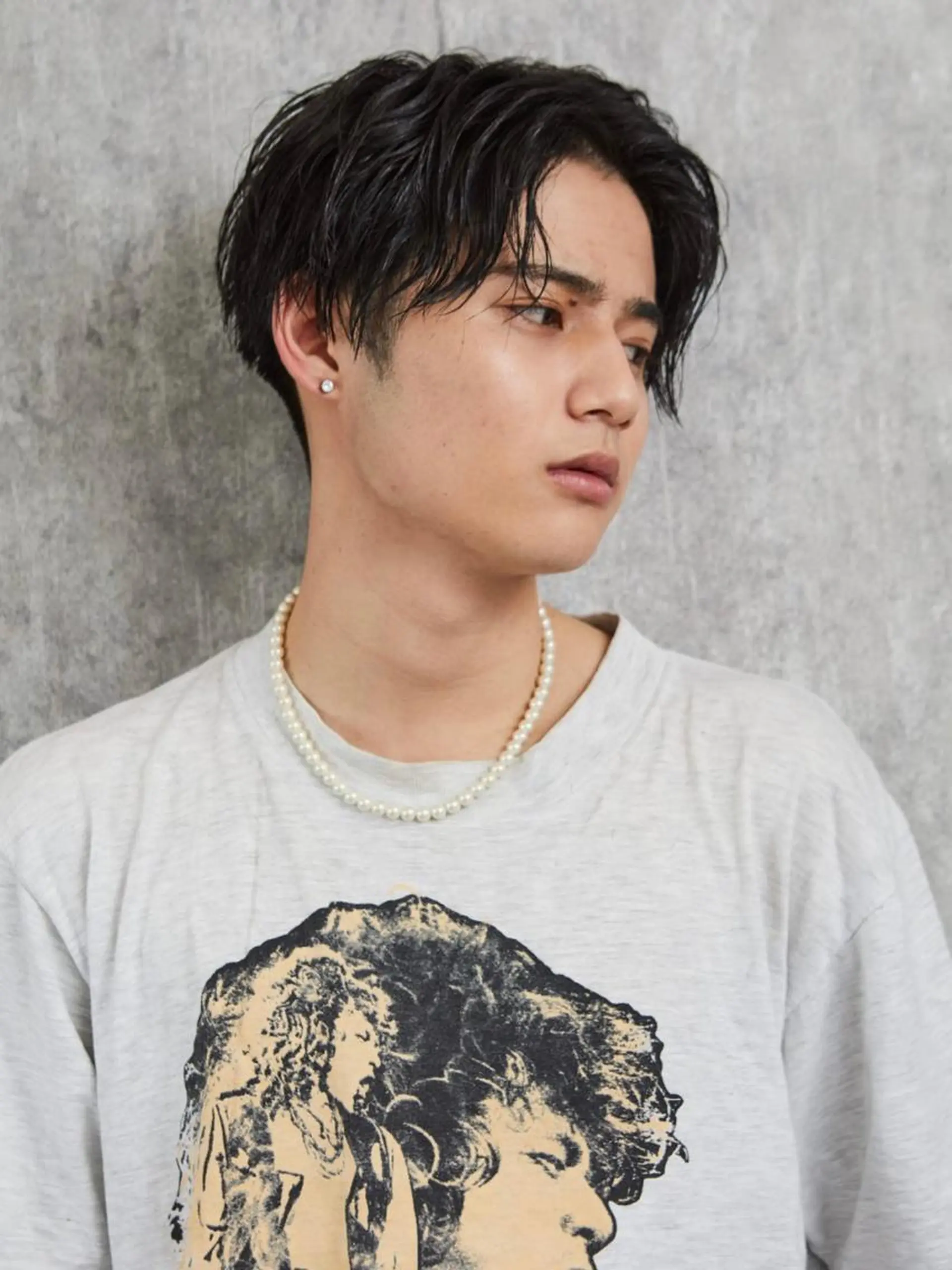 ミディアム 艶カラー/フェイス レイヤー/たむのヘアスタイル