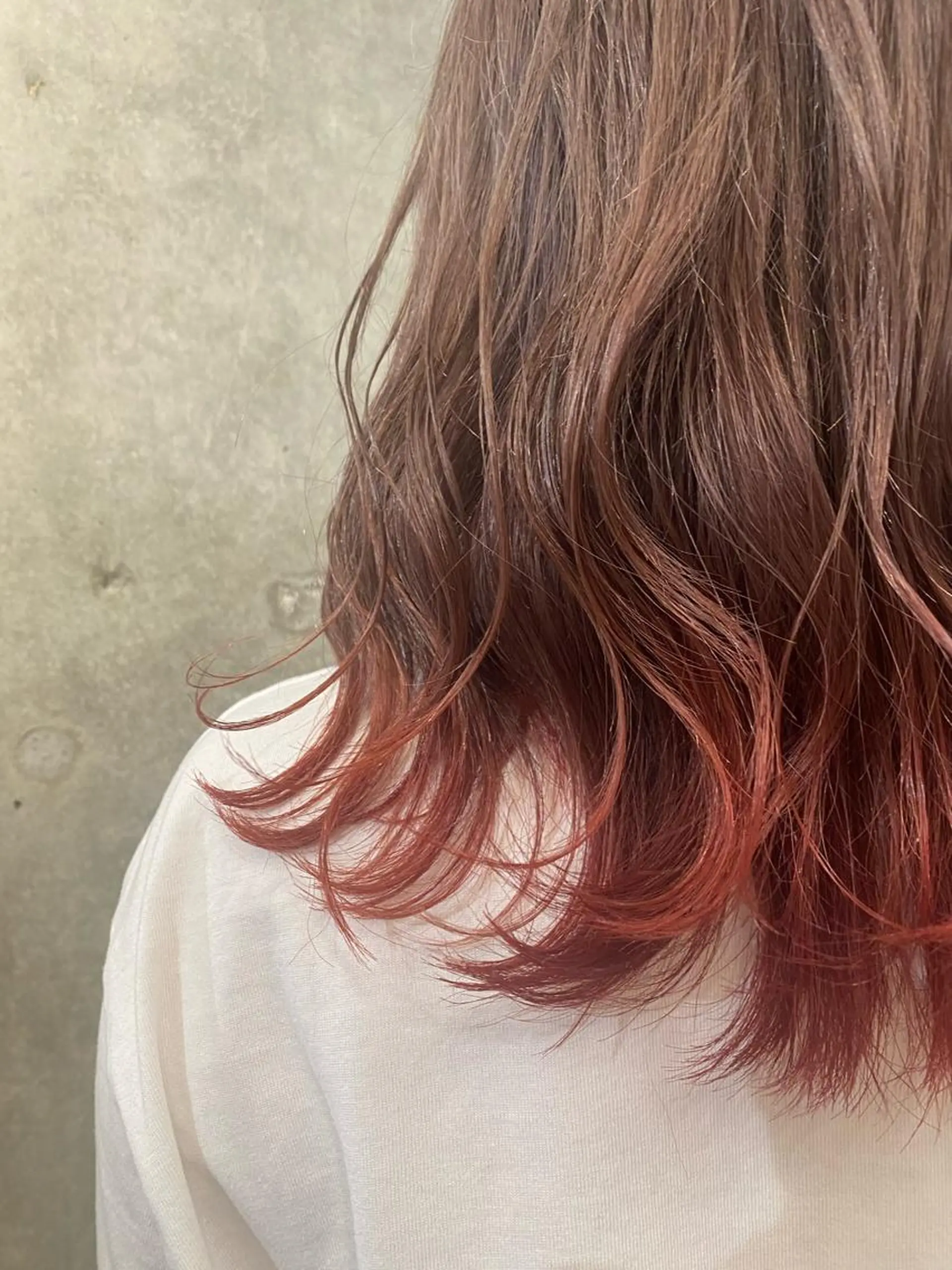 カラー オレンジ ヘアカラー 艶カラー/耳つぼ/ 渡辺奈緒のその他イメージ