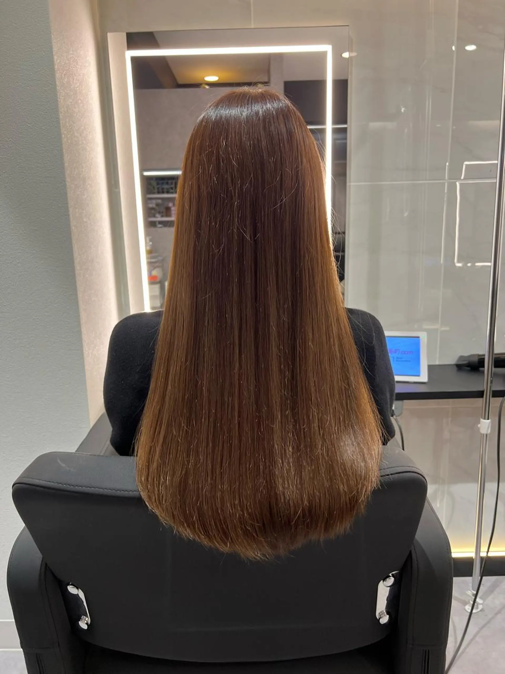 ロング マツイ ハルカのヘアスタイル