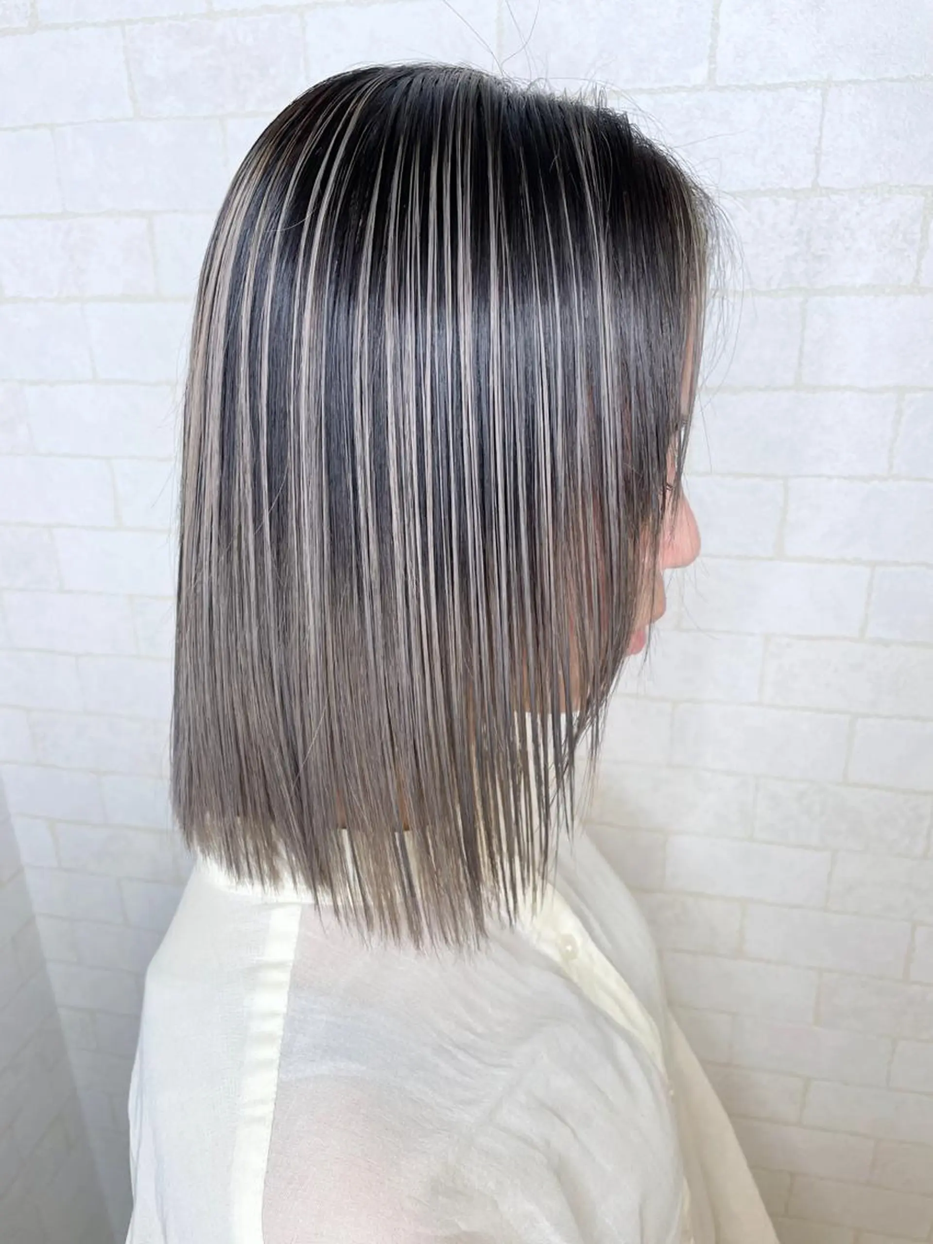 ミディアム カラー 神野 雅樹のヘアスタイル