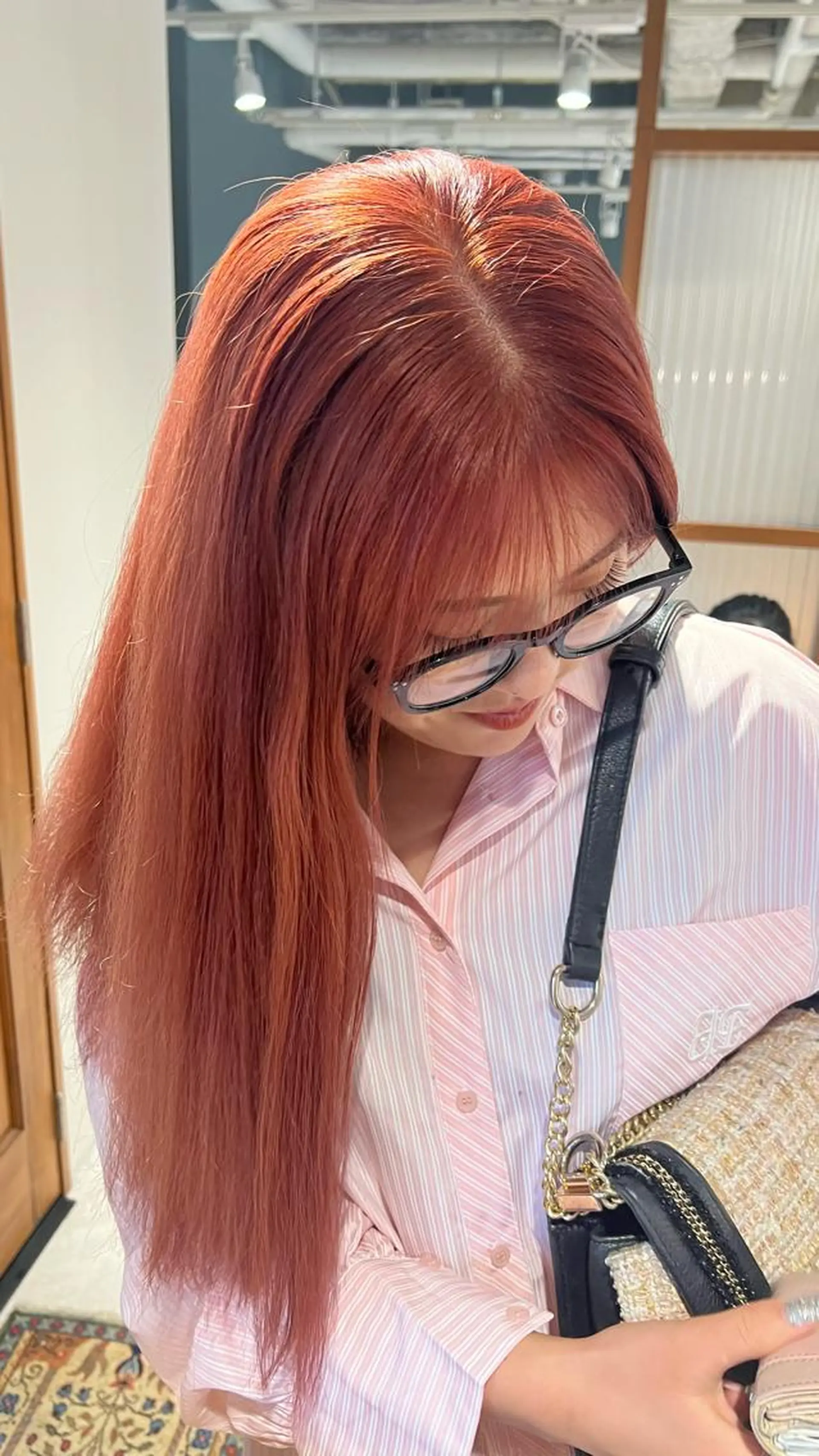 カラー ブリーチ ピンクカラー 🎀 夏秋🎀のヘアスタイル