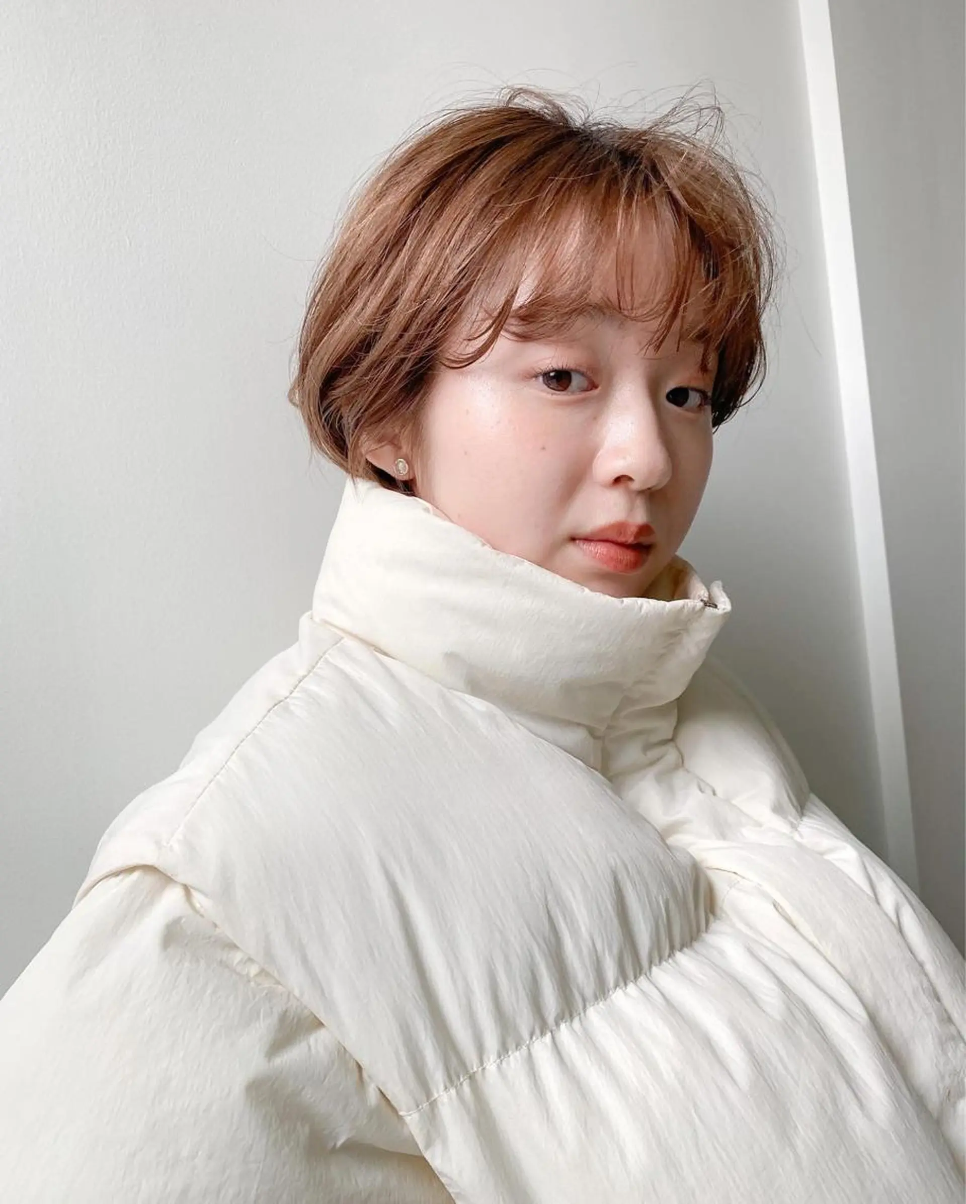 ショート カラー パーマ ヘアアレンジ マツエク・マツパ ショートヘア Nancy所属・束感まつげ❤︎ あみのマツエク・マツパデザイン