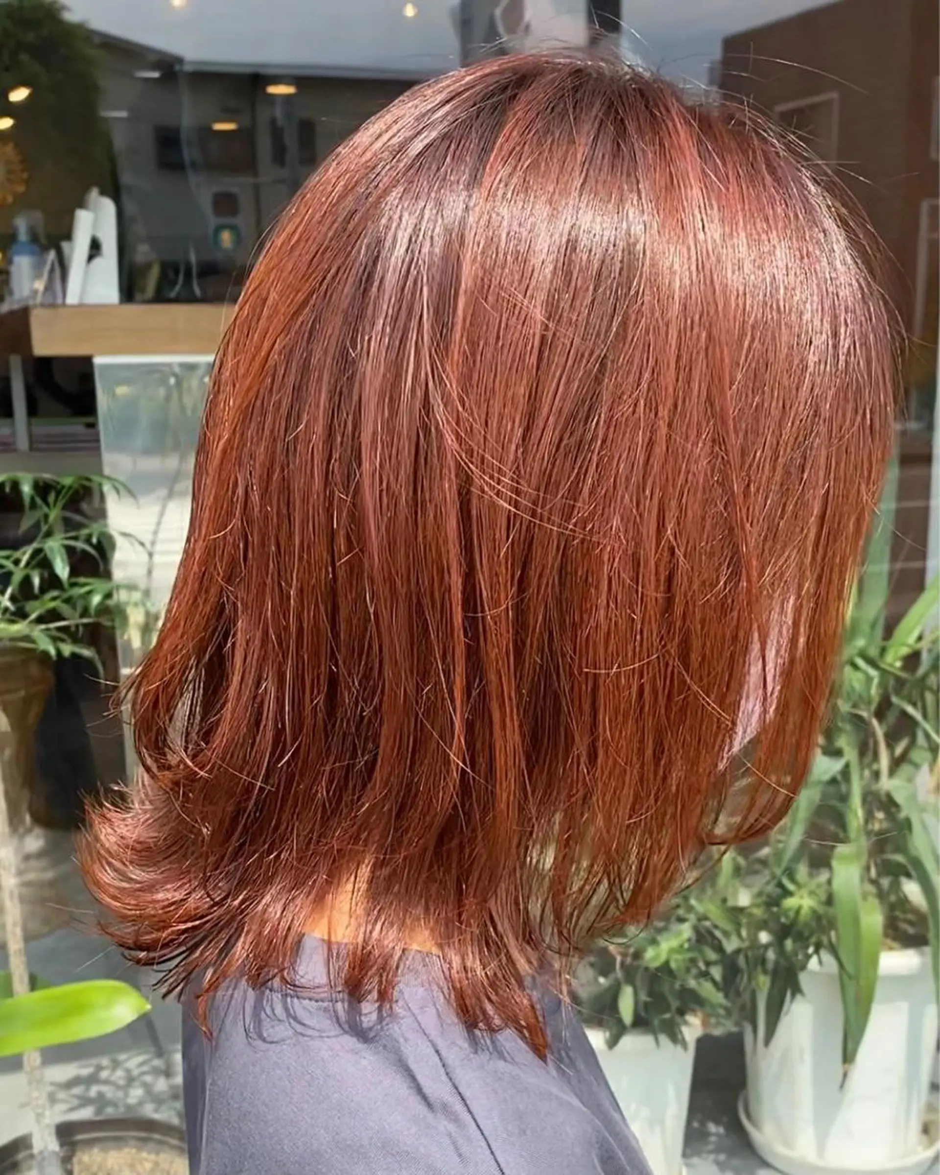 ミディアム ウルフカット ヘアカラー トリートメント geep Ryoyaのヘアスタイル