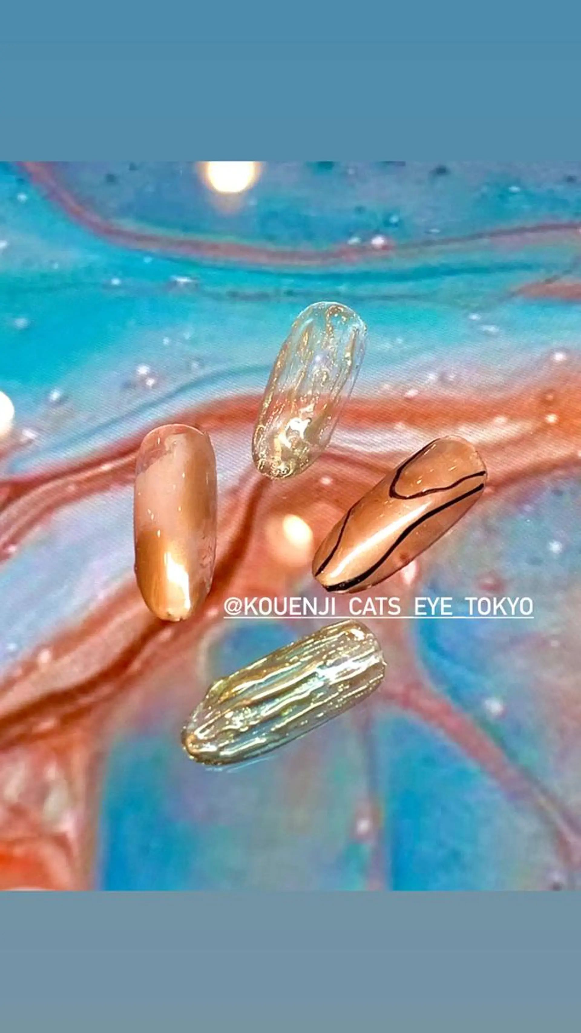 ネイル ハンドネイル キャッツアイ西荻窪店 yasuoのネイルデザイン