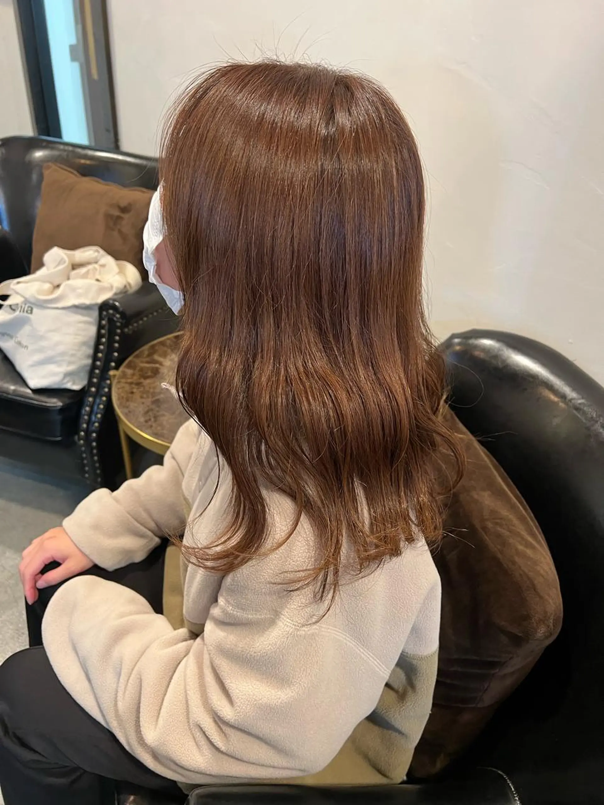 ロング カラー ヘアアレンジ ブリーチ ブラウンカラー ブリーチなしカラー 志賀 あずみのヘアスタイル