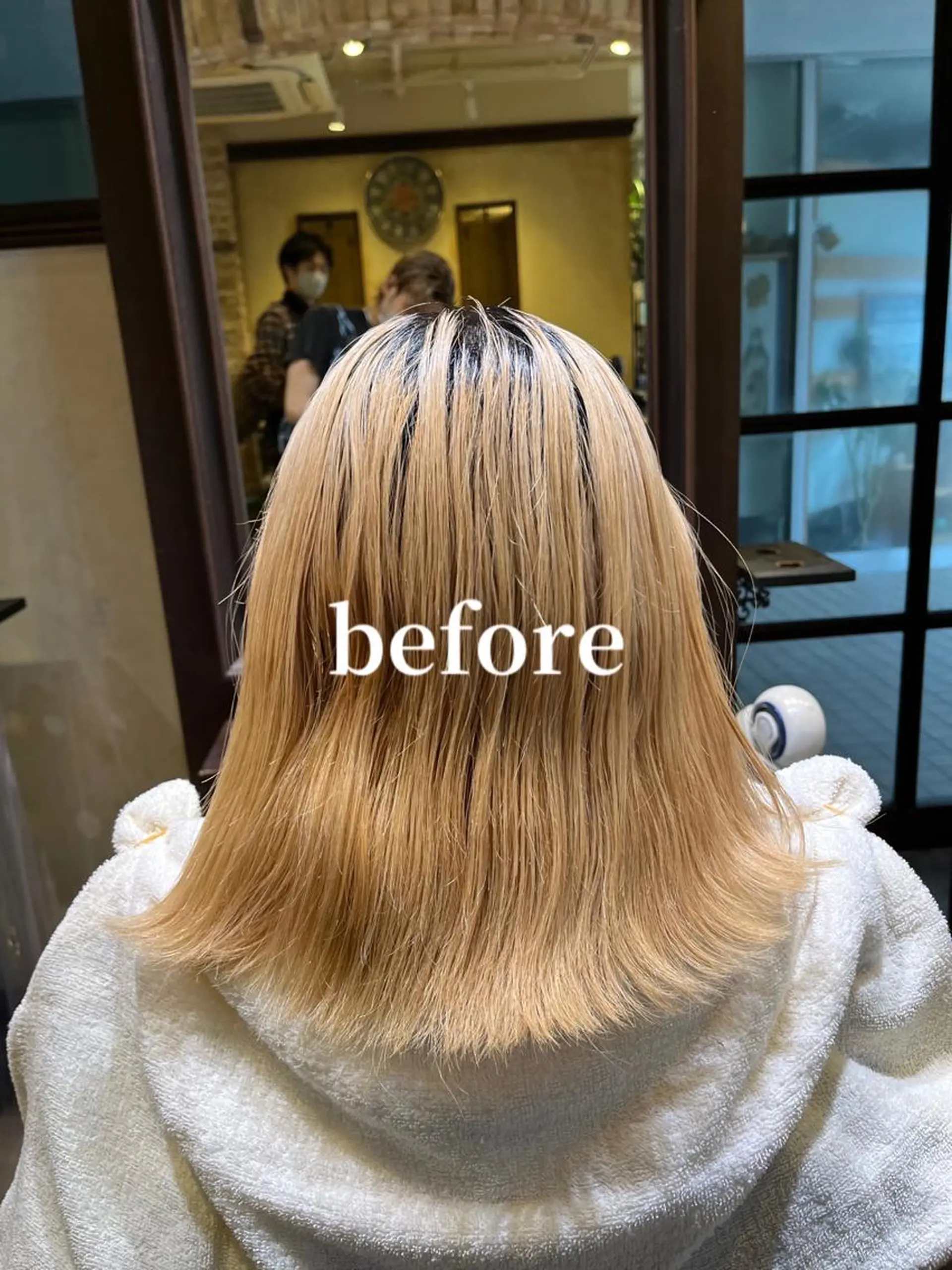 ミディアム ヘアカラー 🧡ミルクティー/ レイヤー🧡ショウナのヘアスタイル