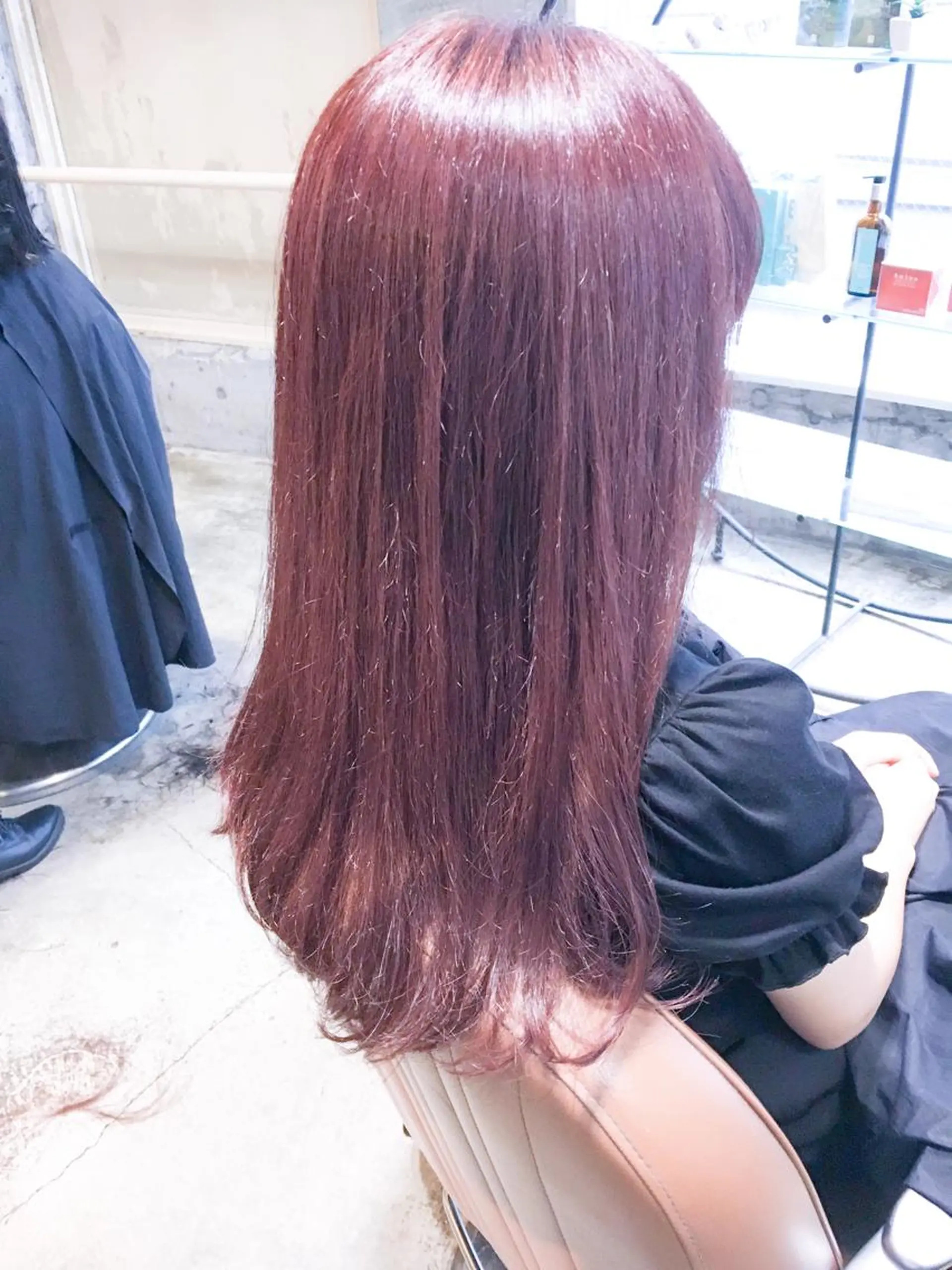 ロング カラー ラベンダーカラー ピンクカラー ピンクラベンダー 北條 優輝のヘアスタイル