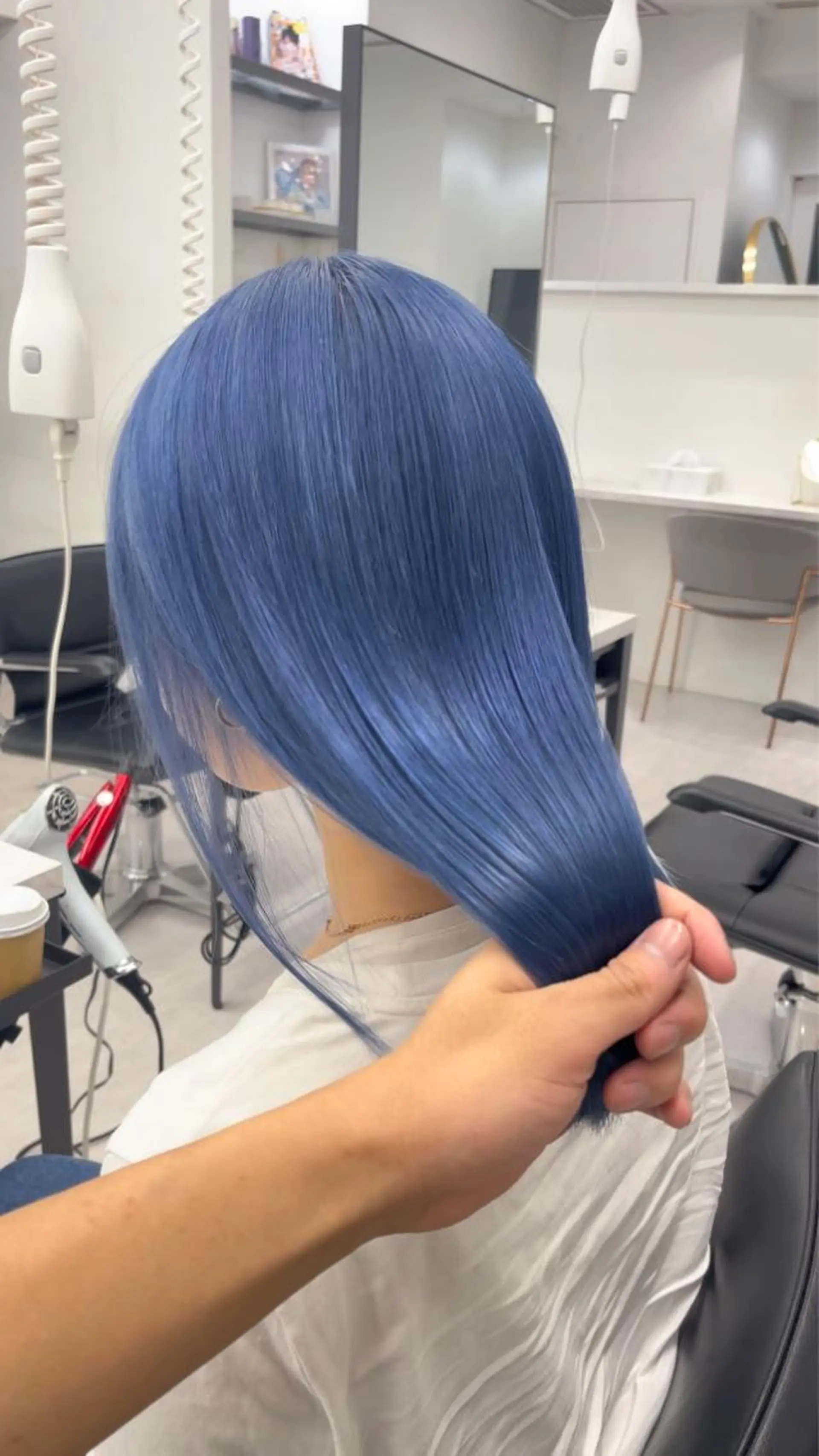 ロング カラー 高島大登/顔周り /ミルクティーのヘアスタイル
