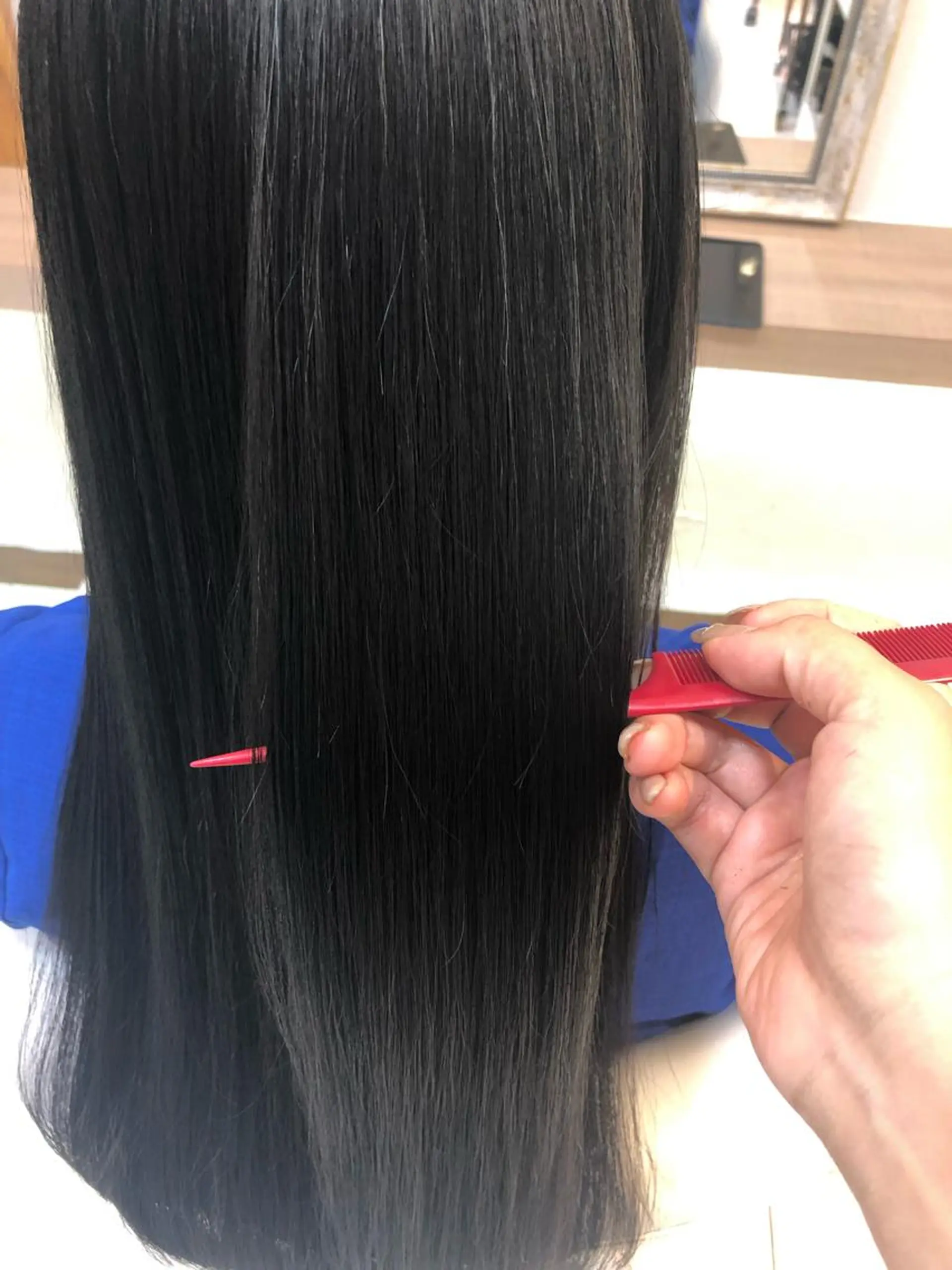 ロング カット トリートメント ヘッドスパ 艶質改善/縮毛矯正 ササキナツミのヘアスタイル