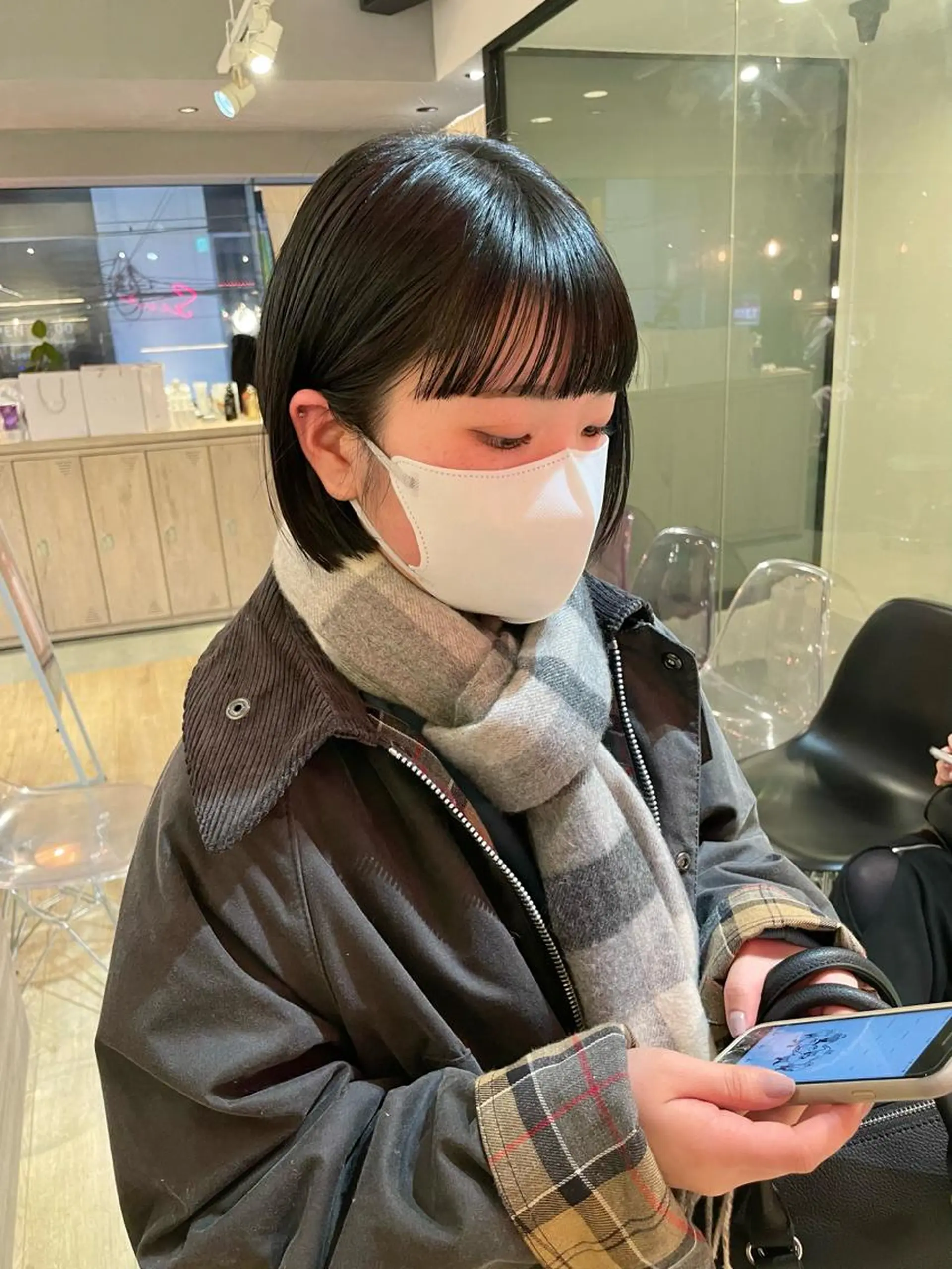 ショート ぱつっとボブ 古家 佑真のヘアスタイル