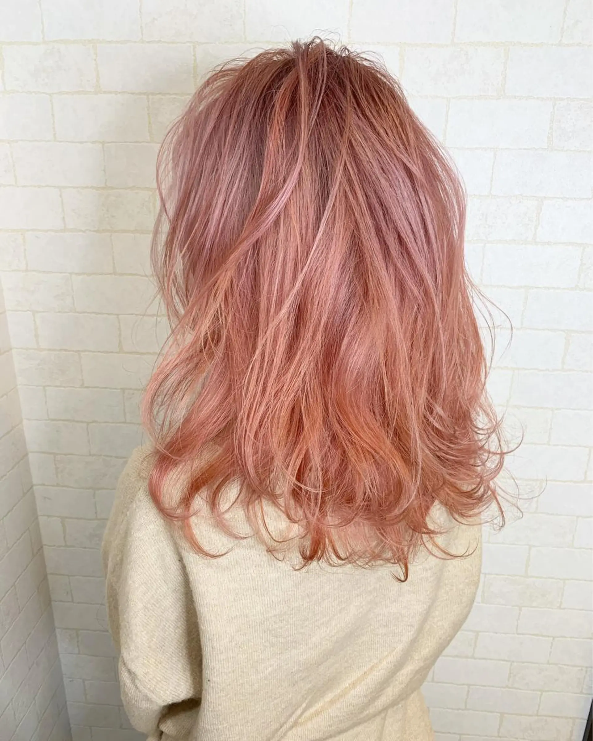 セミロング カラー 神野 雅樹のヘアスタイル