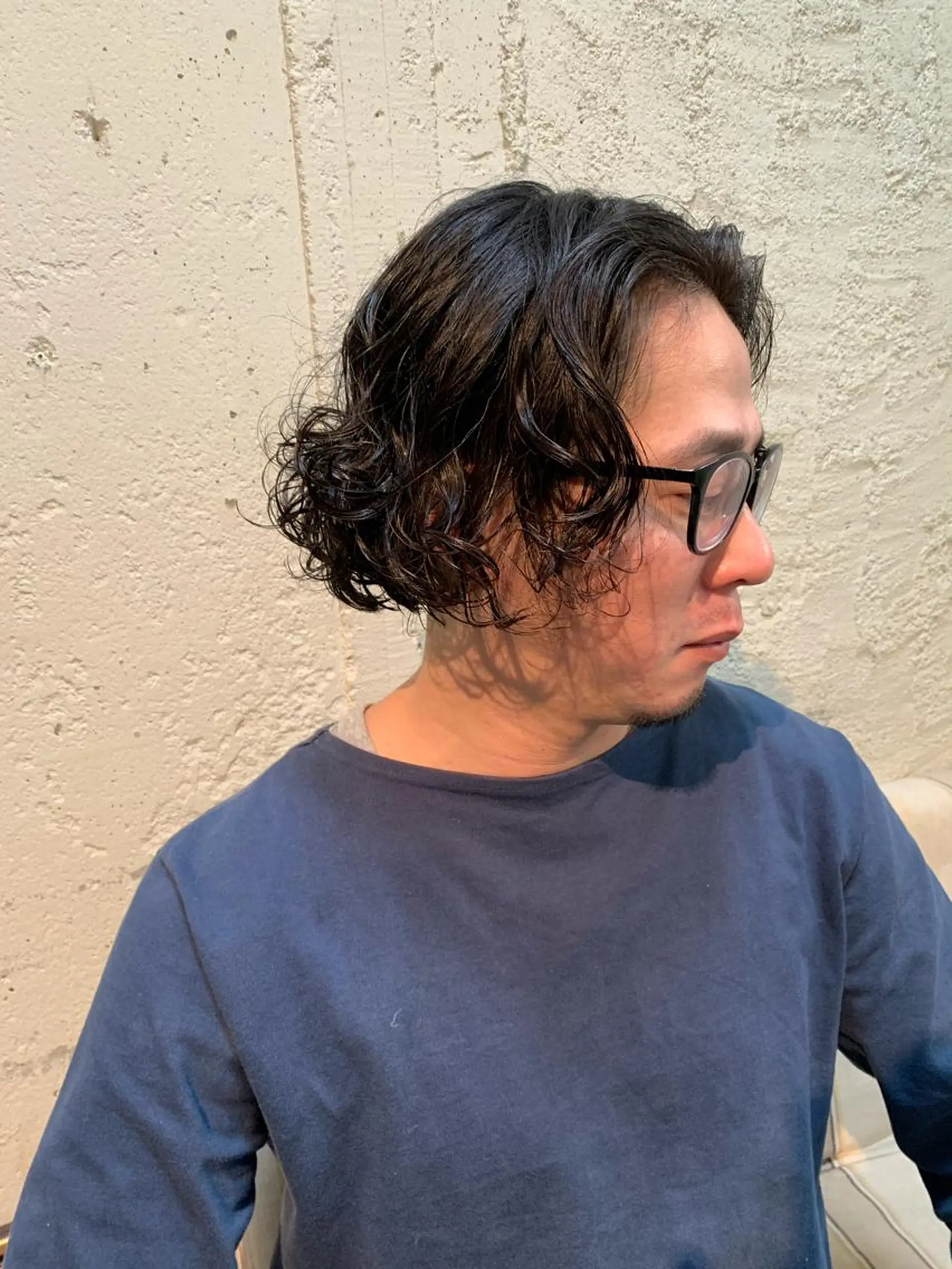 メンズ メンズパーマ 髪質改善ストレート/ ブリーチ／渋谷　福田のヘアスタイル