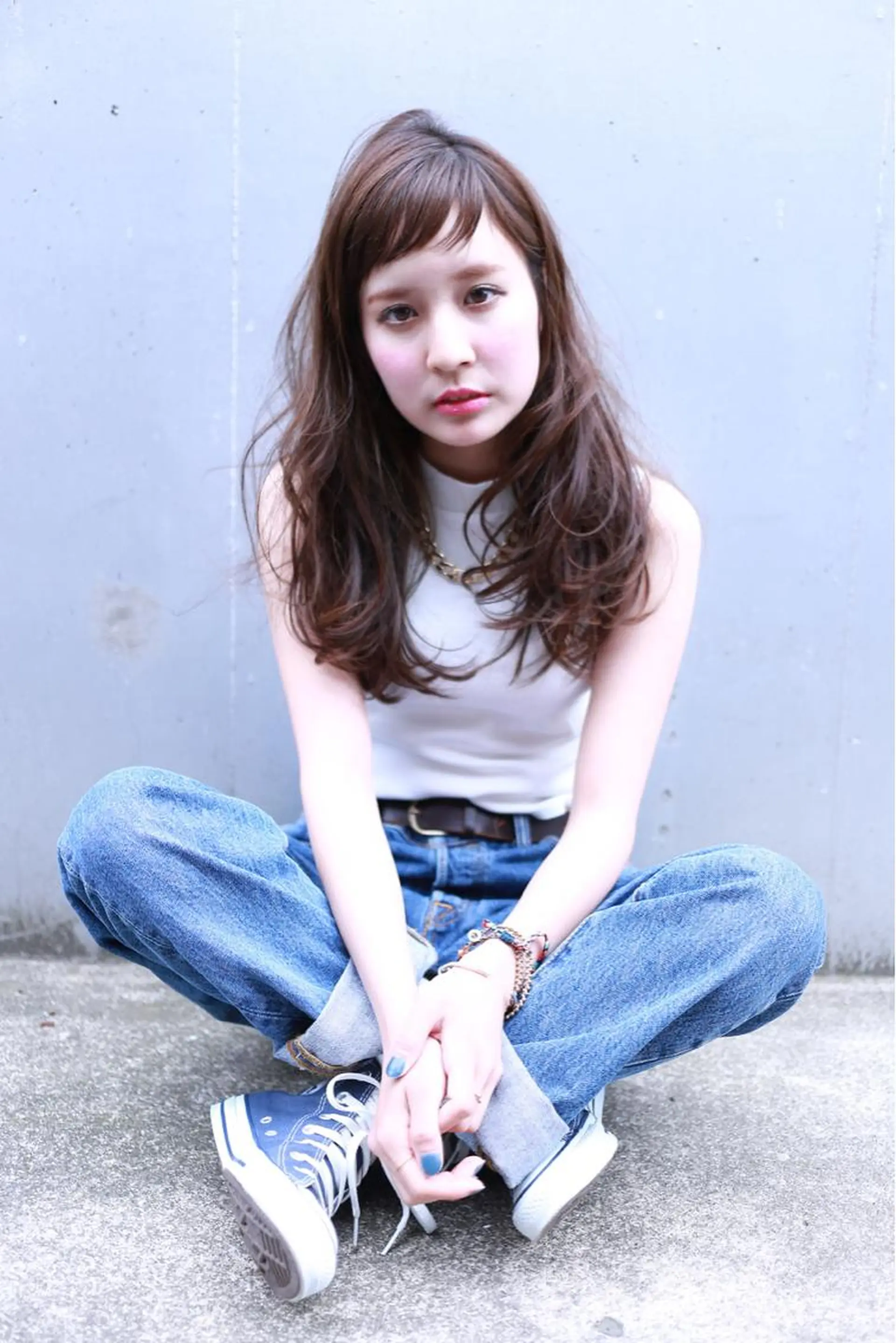 ロング カラー パーマ 透明感カラー 外国人風カラー 💈LuTa💈_ 公式_NewOpenのヘアスタイル
