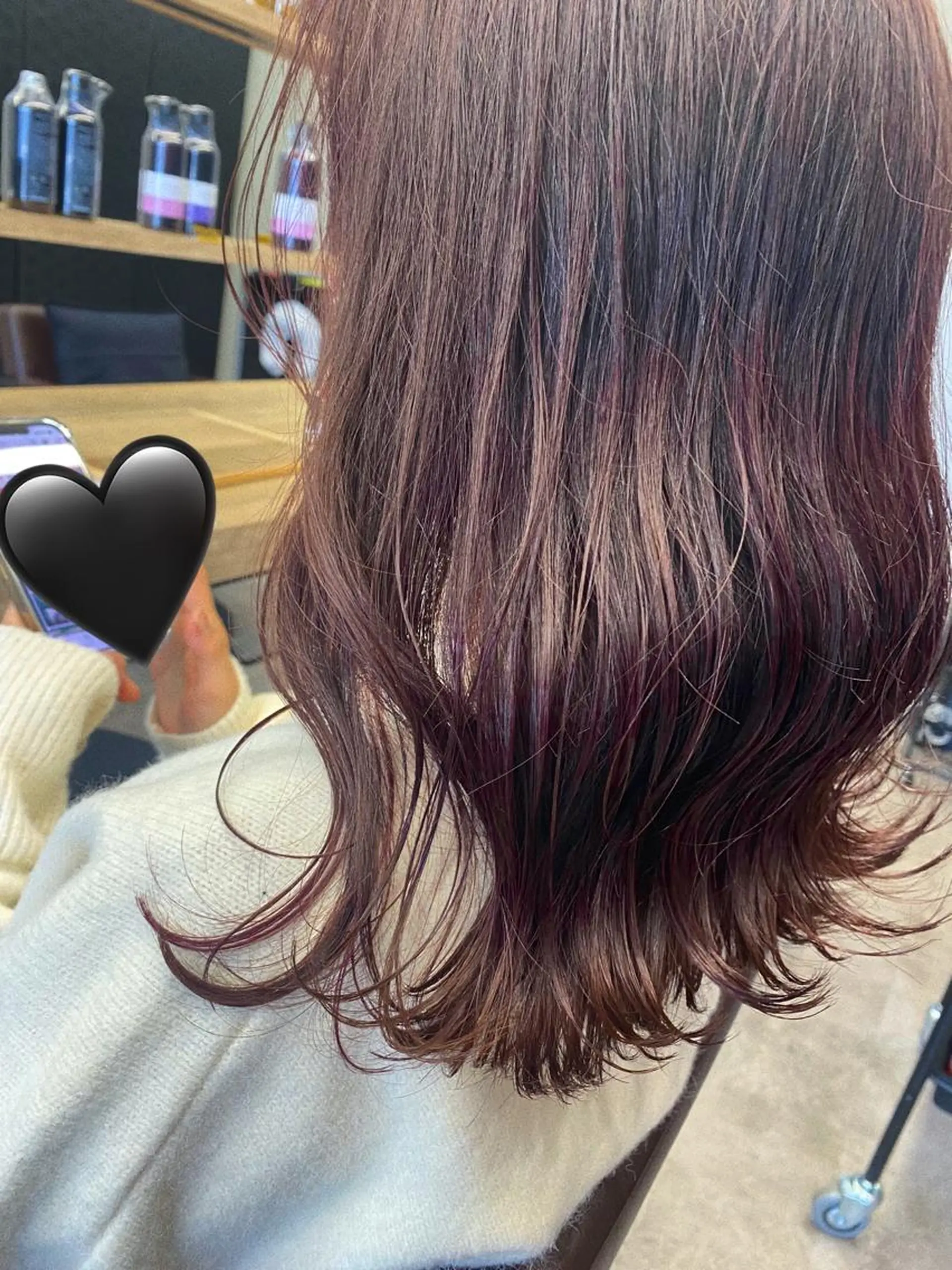 セミロング カラー 🕶️佐藤 海李🐏のヘアスタイル