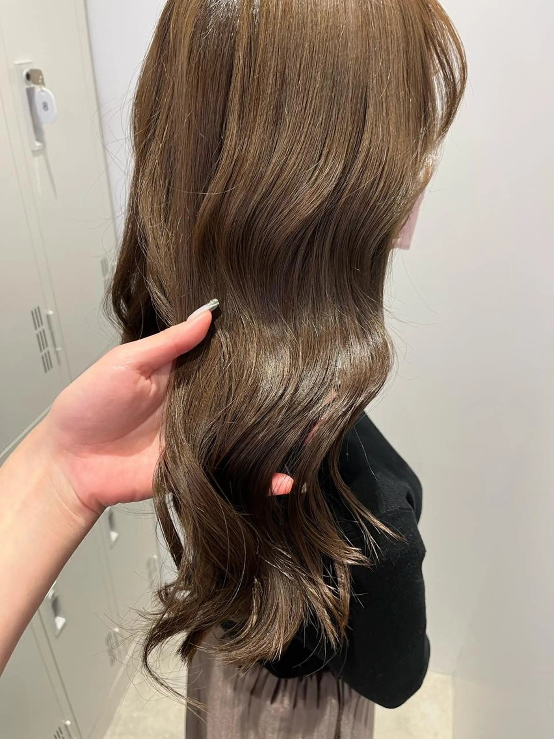 ロング カラー ヘアアレンジ ベージュカラー 髪質改善/縮毛矯正 艶カラー/珠聡のヘアスタイル