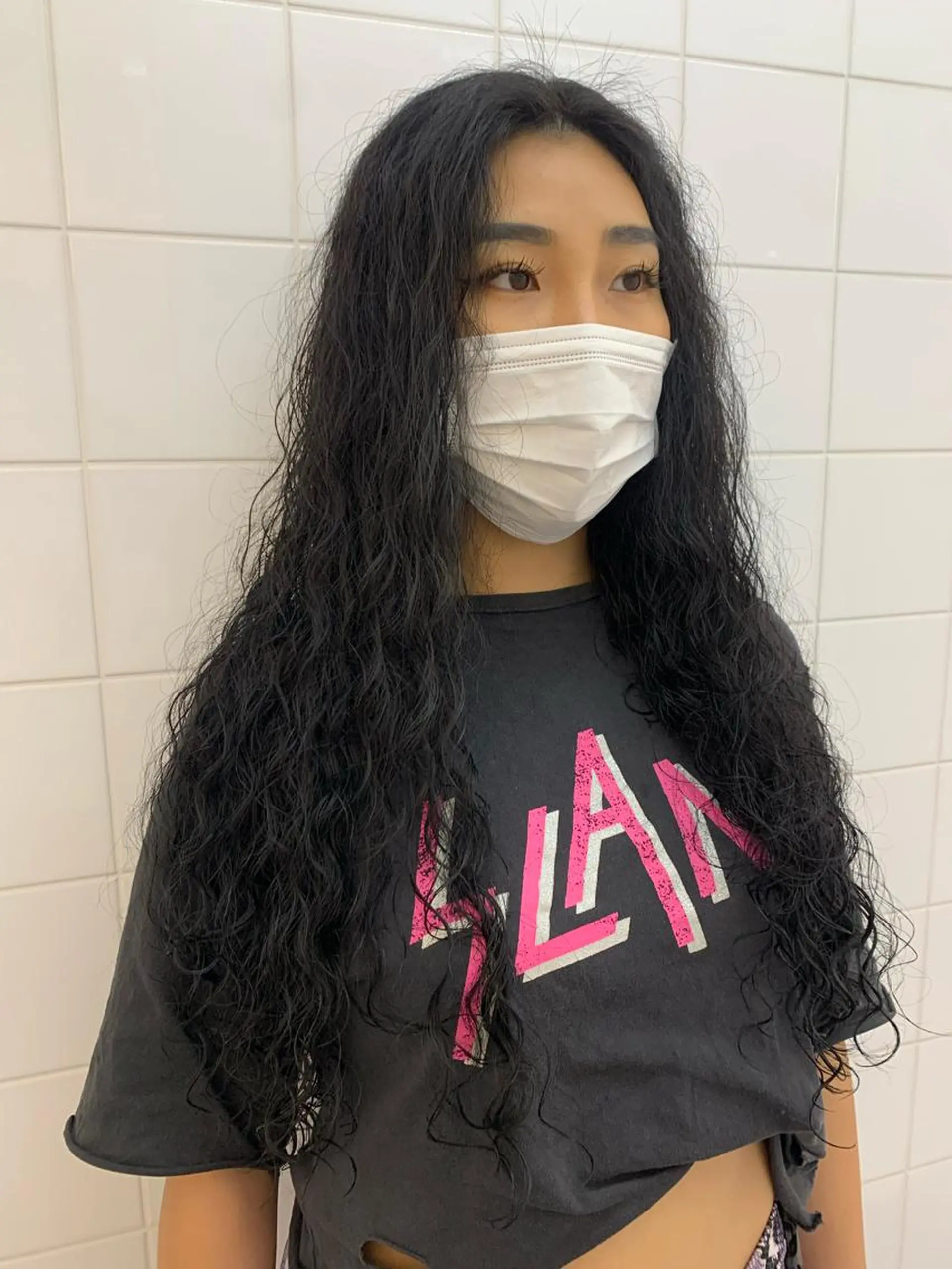 ロング カラー ヘアアレンジ カット パーマ 🧨ブリーチー×ボブ レイヤー💎じゅえるのヘアスタイル