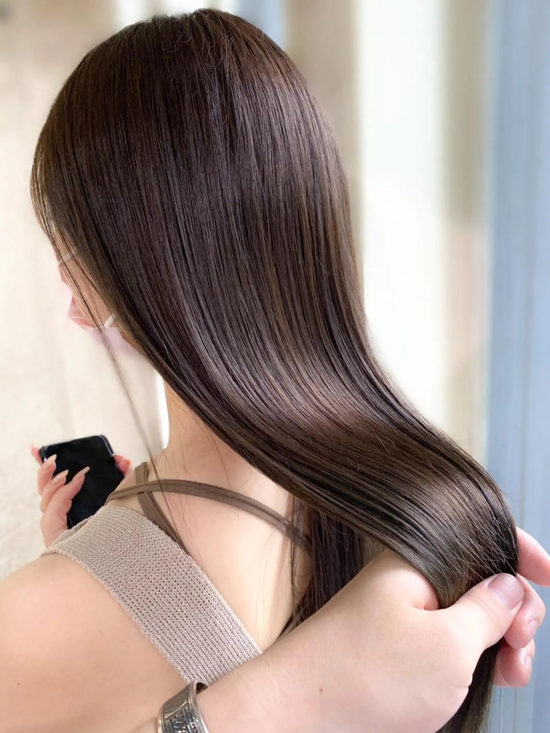 ロング カラー グレージュ トリートメント ヘアカラー トリートメント ALLY（アリー）所属・ミニモお気に入り数 No.1宍戸雄弥のヘアスタイル