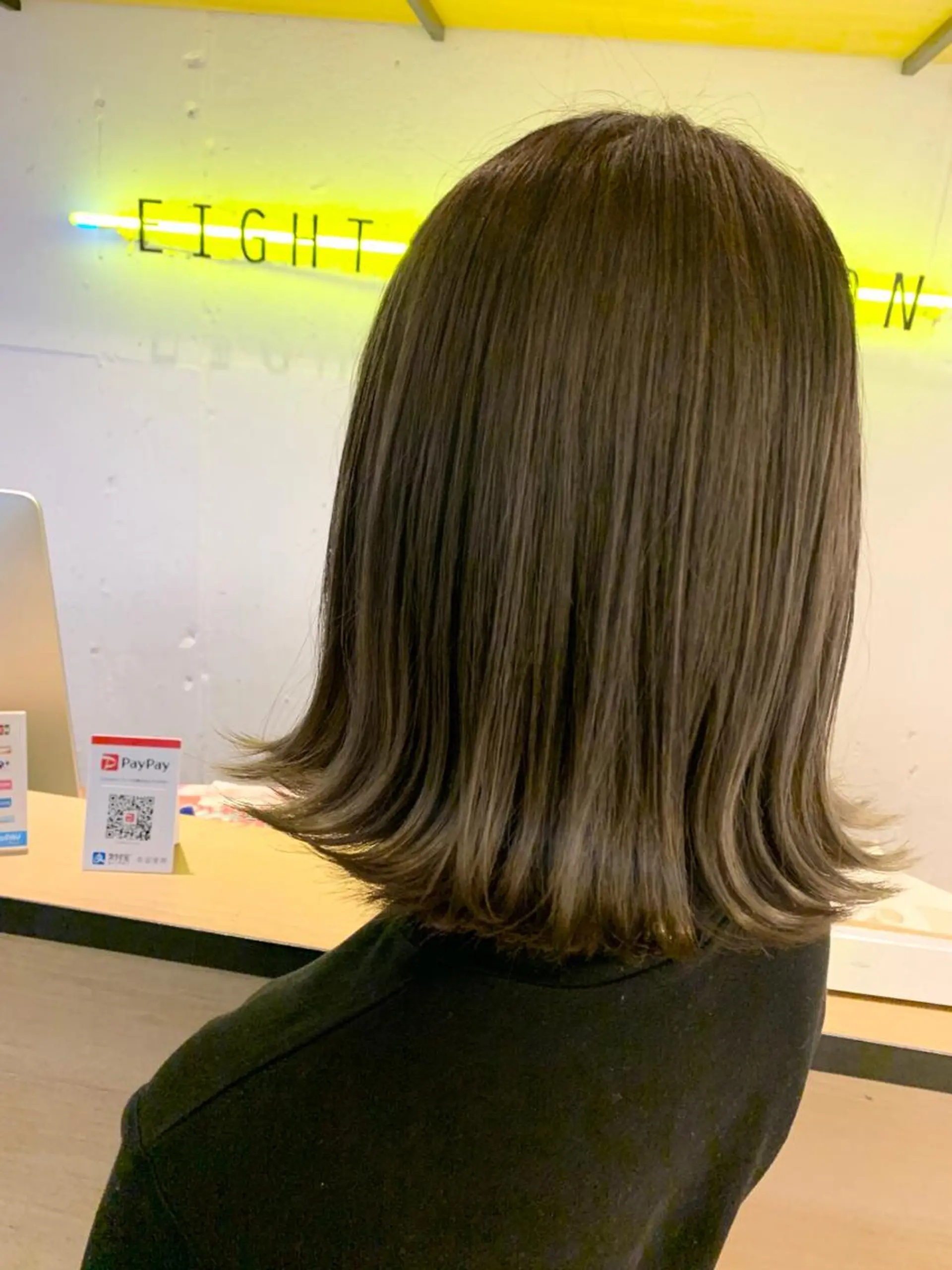 ミディアム カラー ブリーチ 透明感カラー グレージュ イルミナカラー Fuuu《フゥ》所属・シノザキ シンゴのヘアスタイル