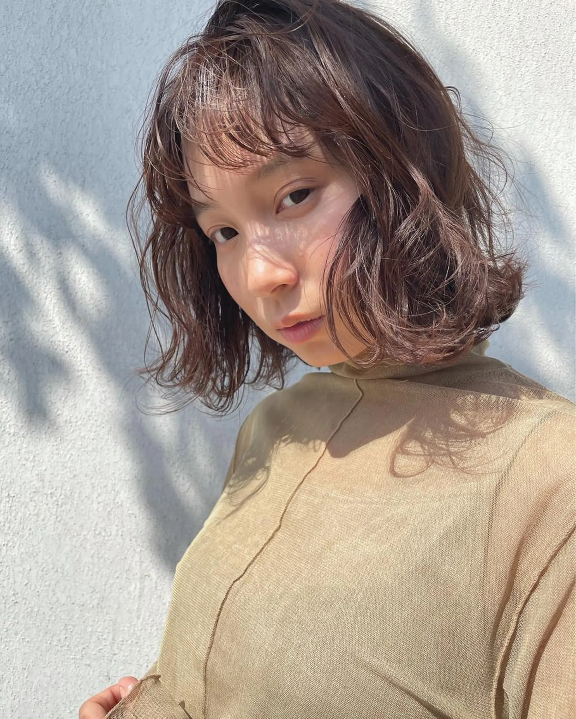 ミディアム カラー ヘアアレンジ カット 徳永 実沙のヘアスタイル