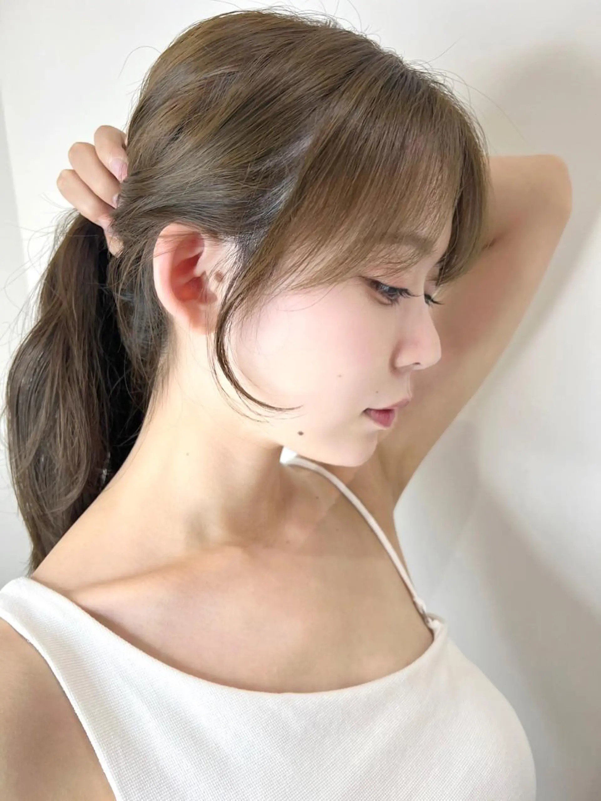 セミロング カラー パーマ ヘアアレンジ 顔まわり職人🇰🇷 韓国ヘア/KAITOのヘアスタイル