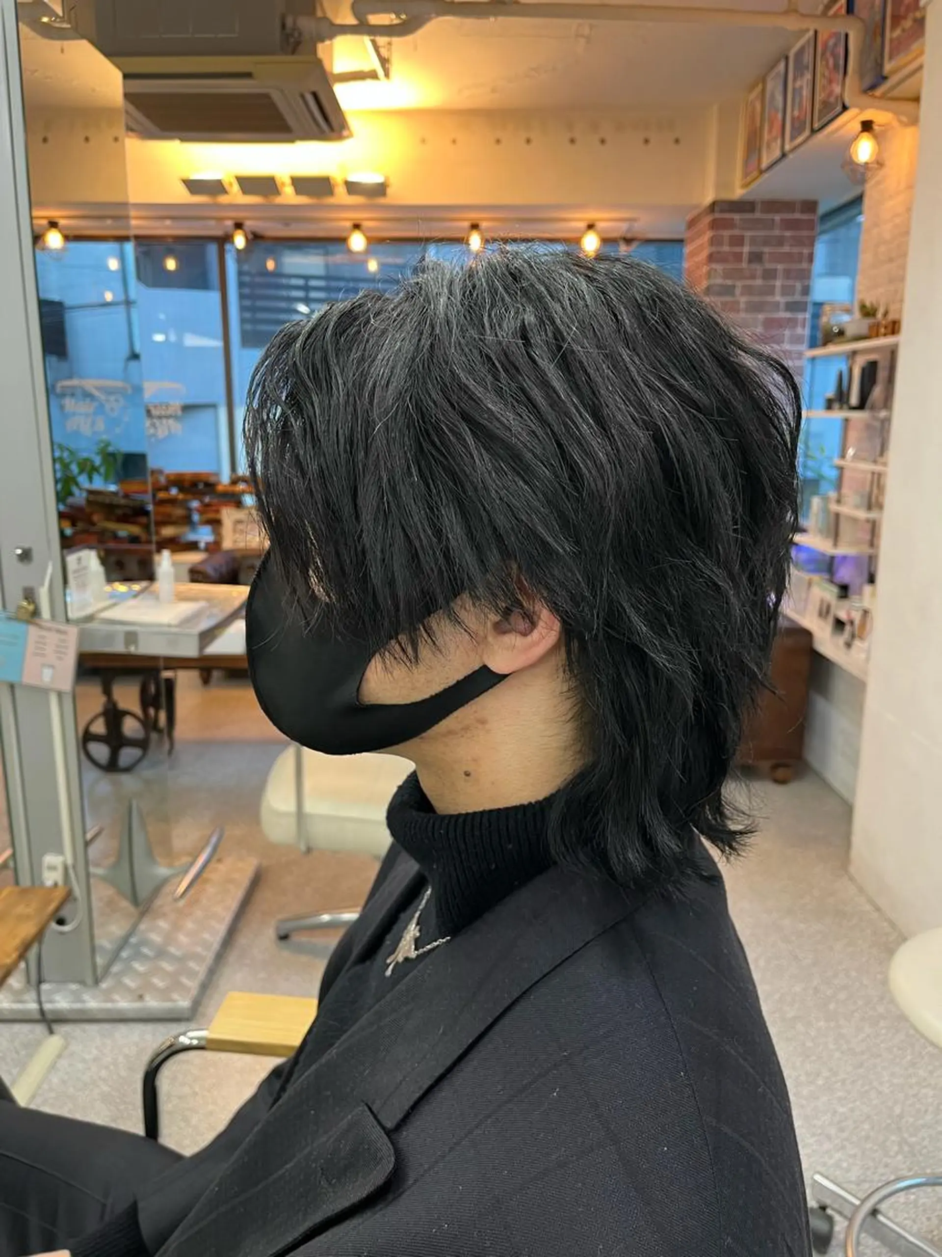 ミディアム カット エクステ エクステ ハイトーン 💭黒崎ハルカのヘアスタイル