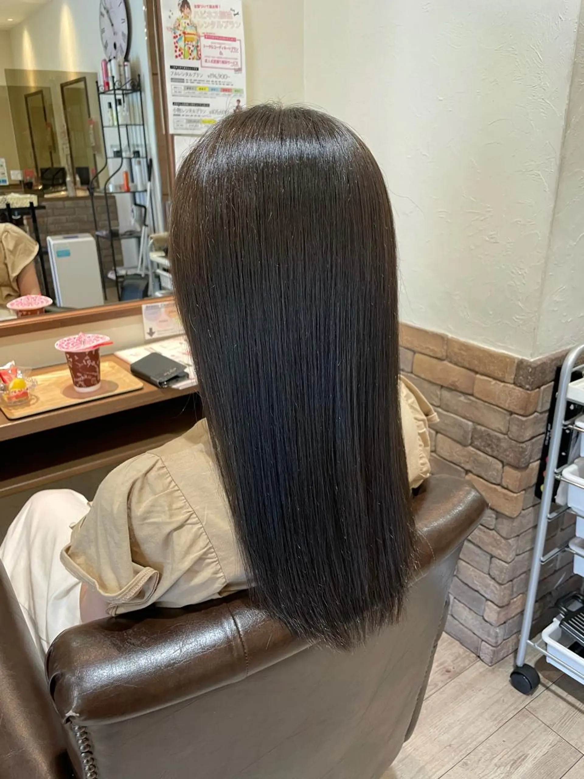 ロング パーマ 髪質改善 カット 縮毛矯正 ✨レイヤーお任せ✨ 林有里子のヘアスタイル