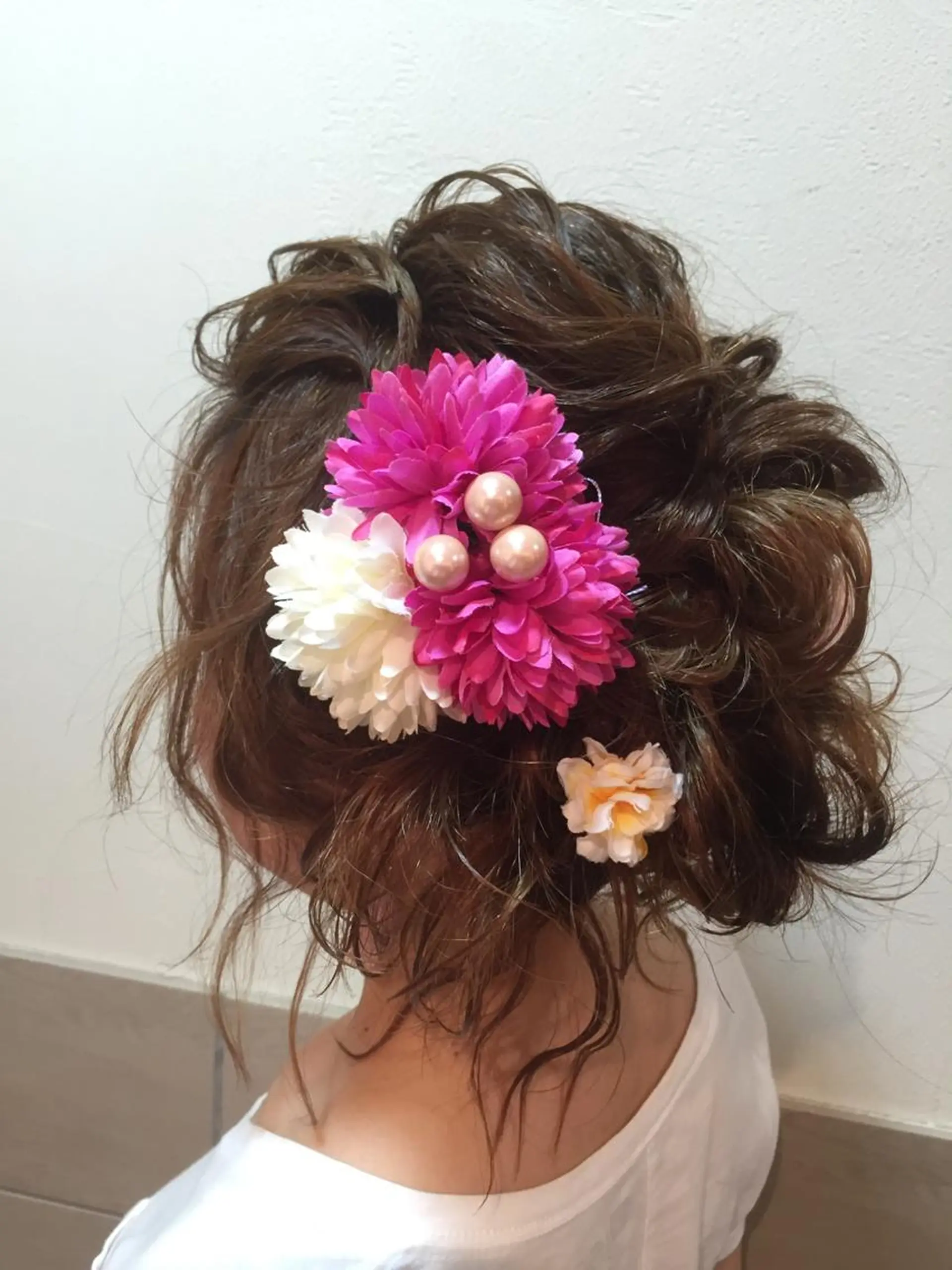 セミロング カラー パーマ ヘアアレンジ 可愛いを作る神 ナオヒロのヘアスタイル