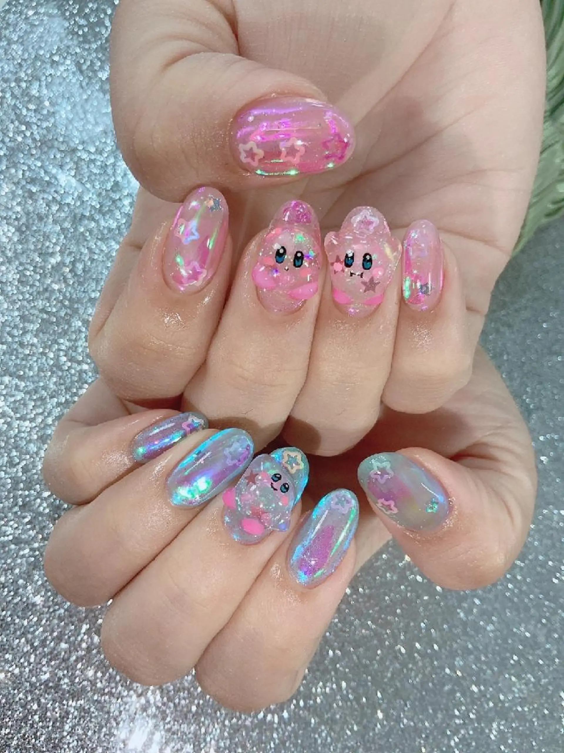 ネイル 氷ネイル・うるうるネイル   MAKInailのネイルデザイン