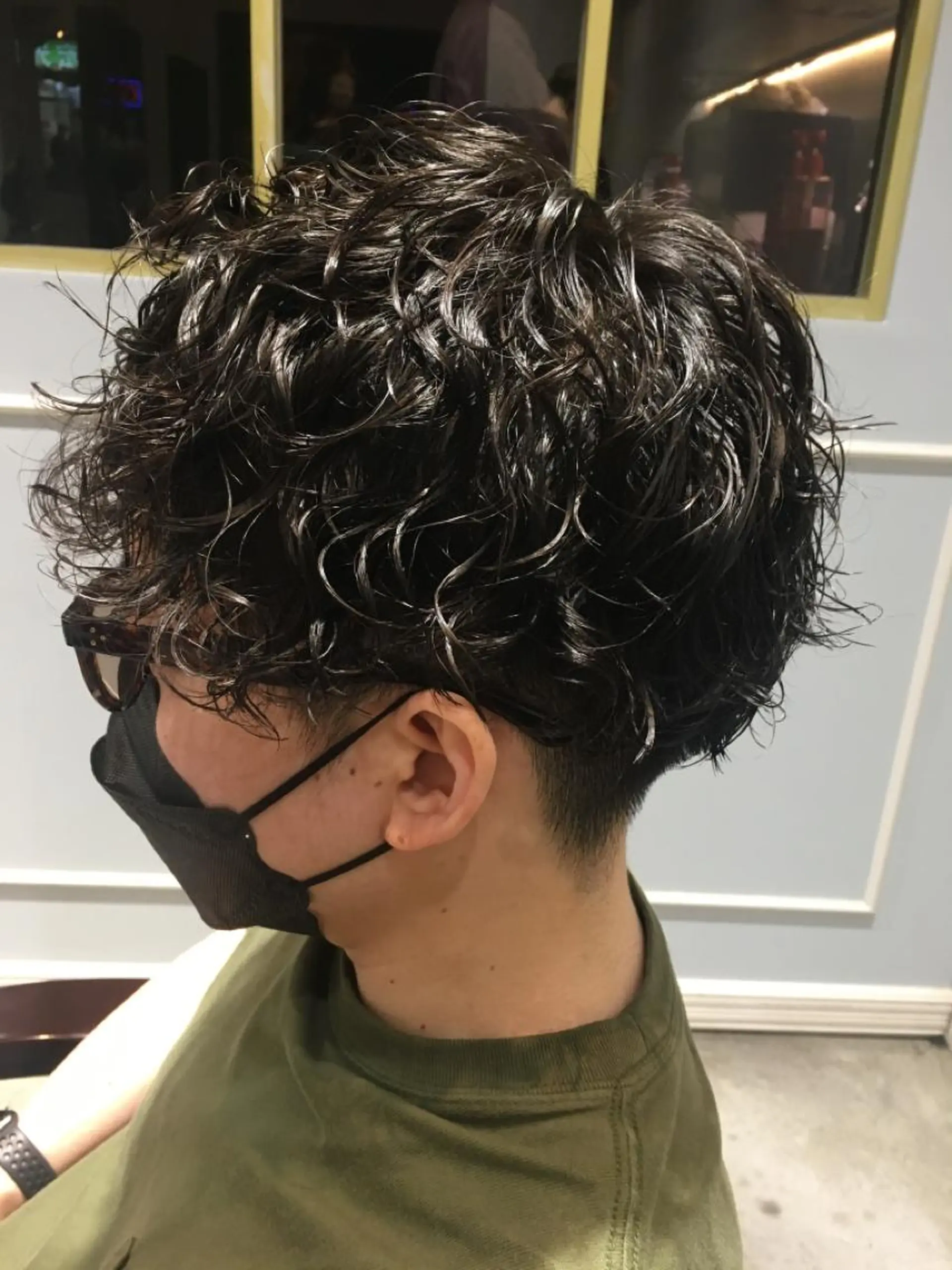 ショート パーマ メンズ カット パーマ 🦩パーマン🦩佐藤 航太のヘアスタイル