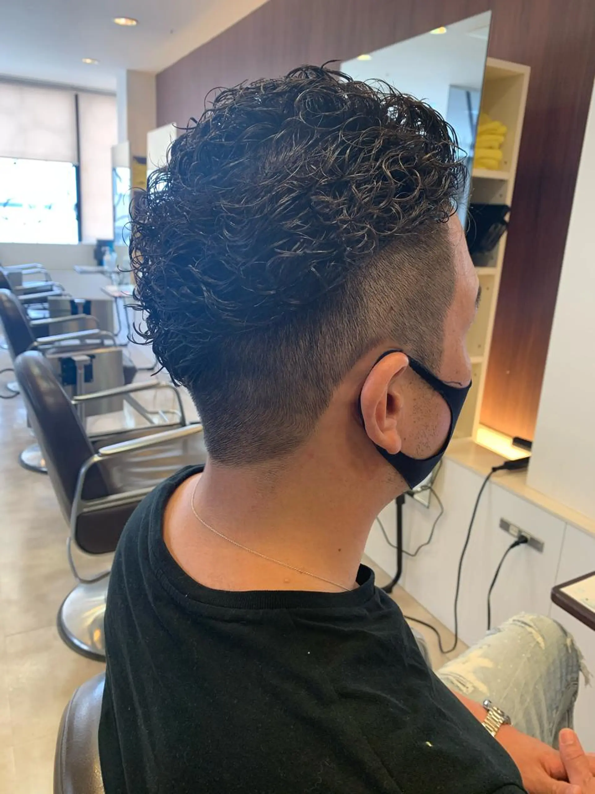 ショート メンズ メンズパーマ/難波/ 心斎橋　室園亮佑のヘアスタイル