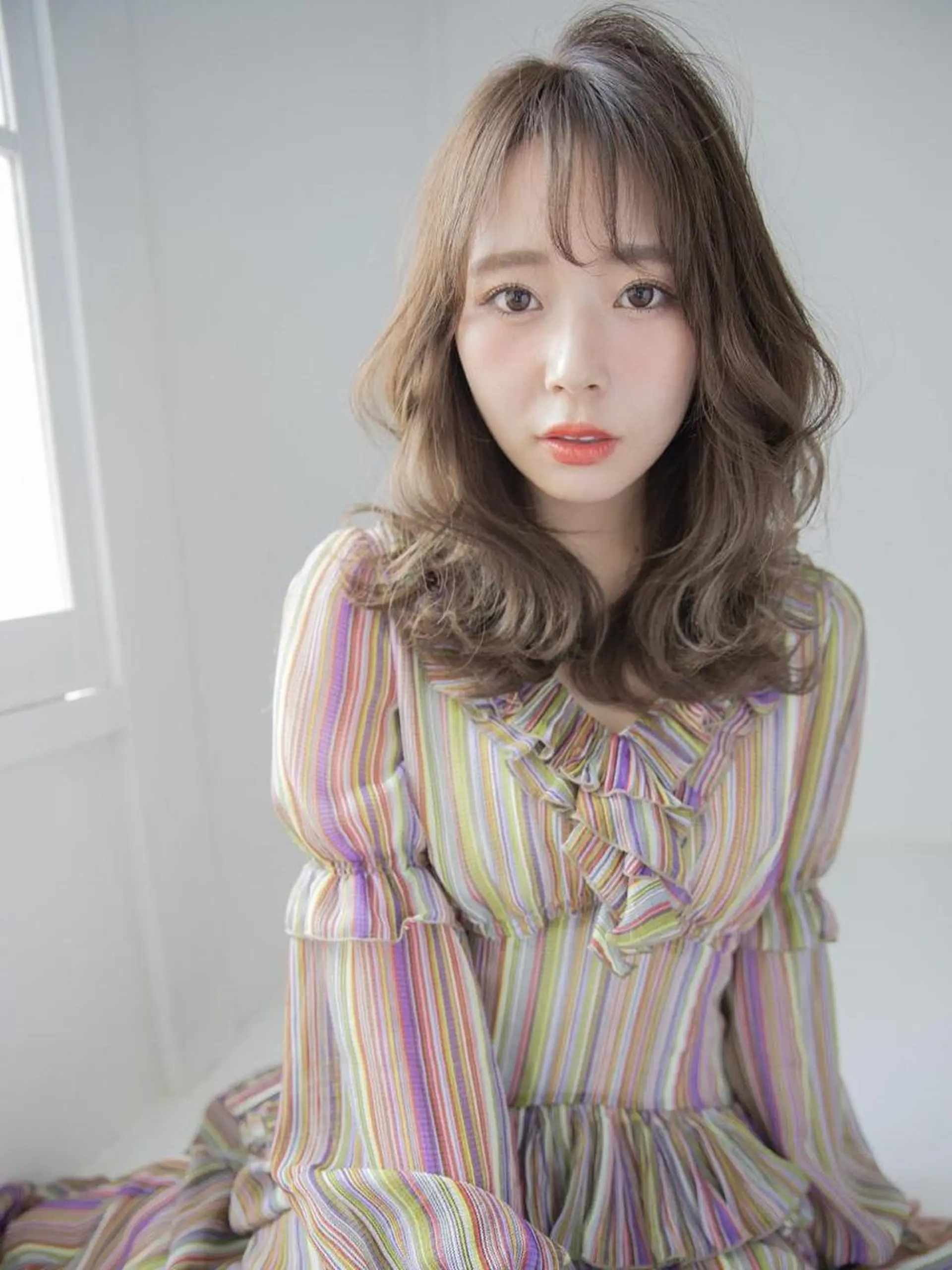 ロング カラー ヘアカラー 畑中 さとこのヘアスタイル