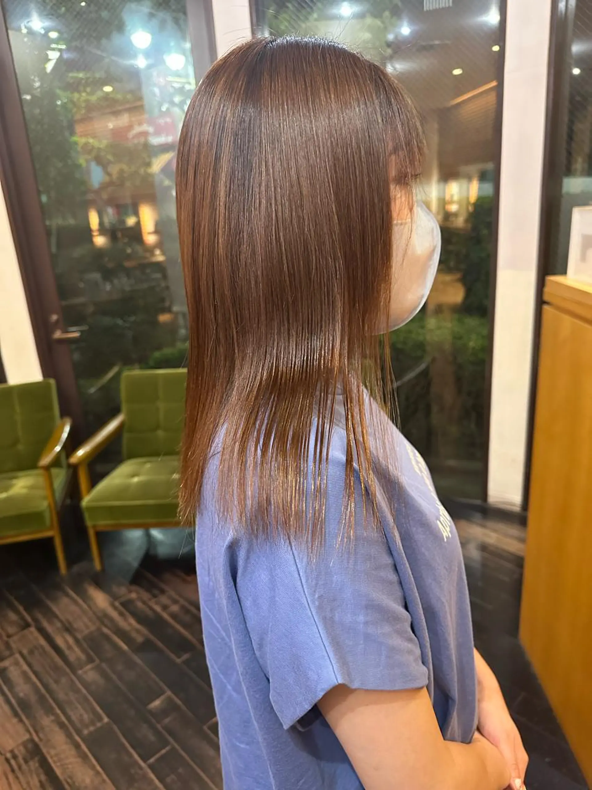ミディアム パーマ 井上 翠月のヘアスタイル