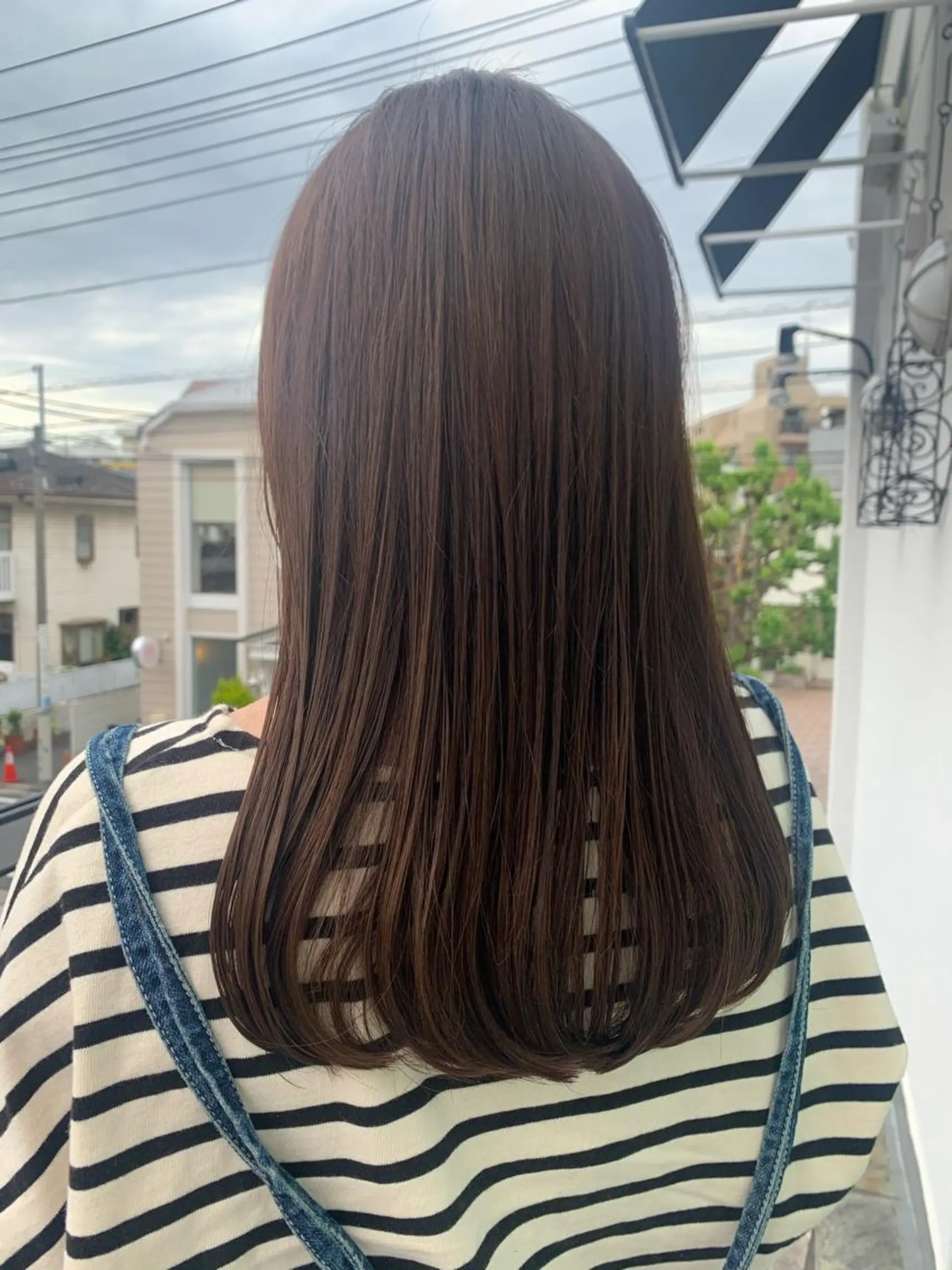 ロング カラー カット ヘアカラー 平 ちひろのヘアスタイル